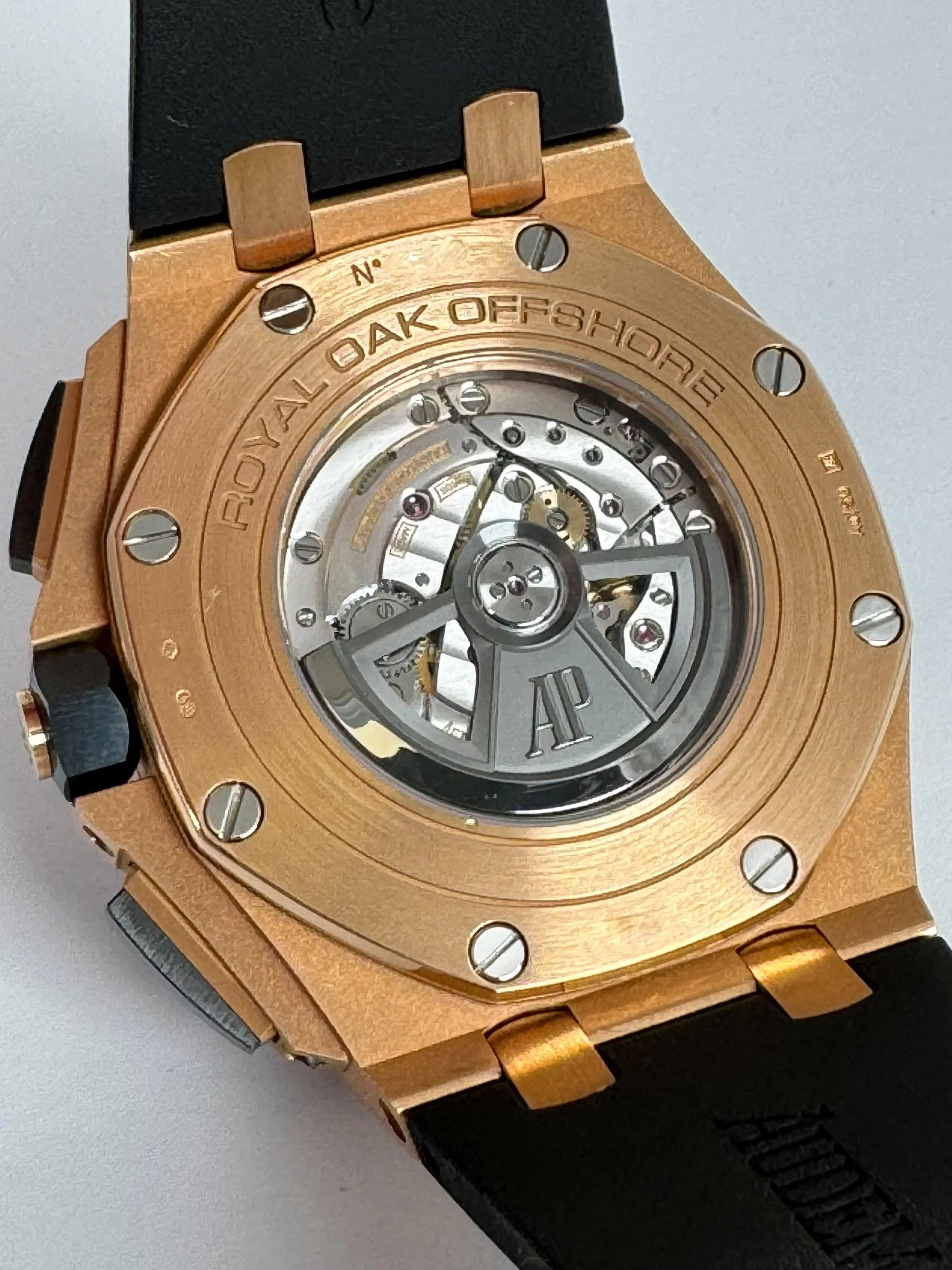 AUDEMARS PIGUET ROYAL OAK OFFSHORE 44MM ROSE GOLD BLACK DIAL 26401RO
