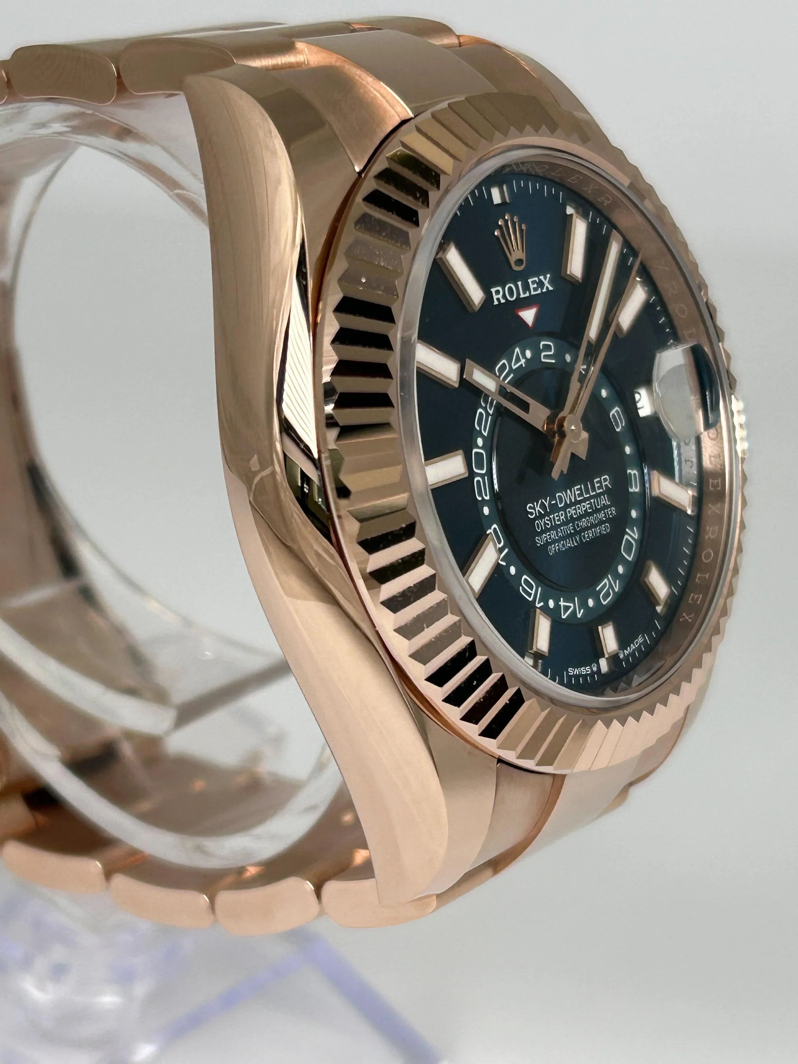 ROLEX SKY-DWELLER ROSE GOLD BLUE 336935