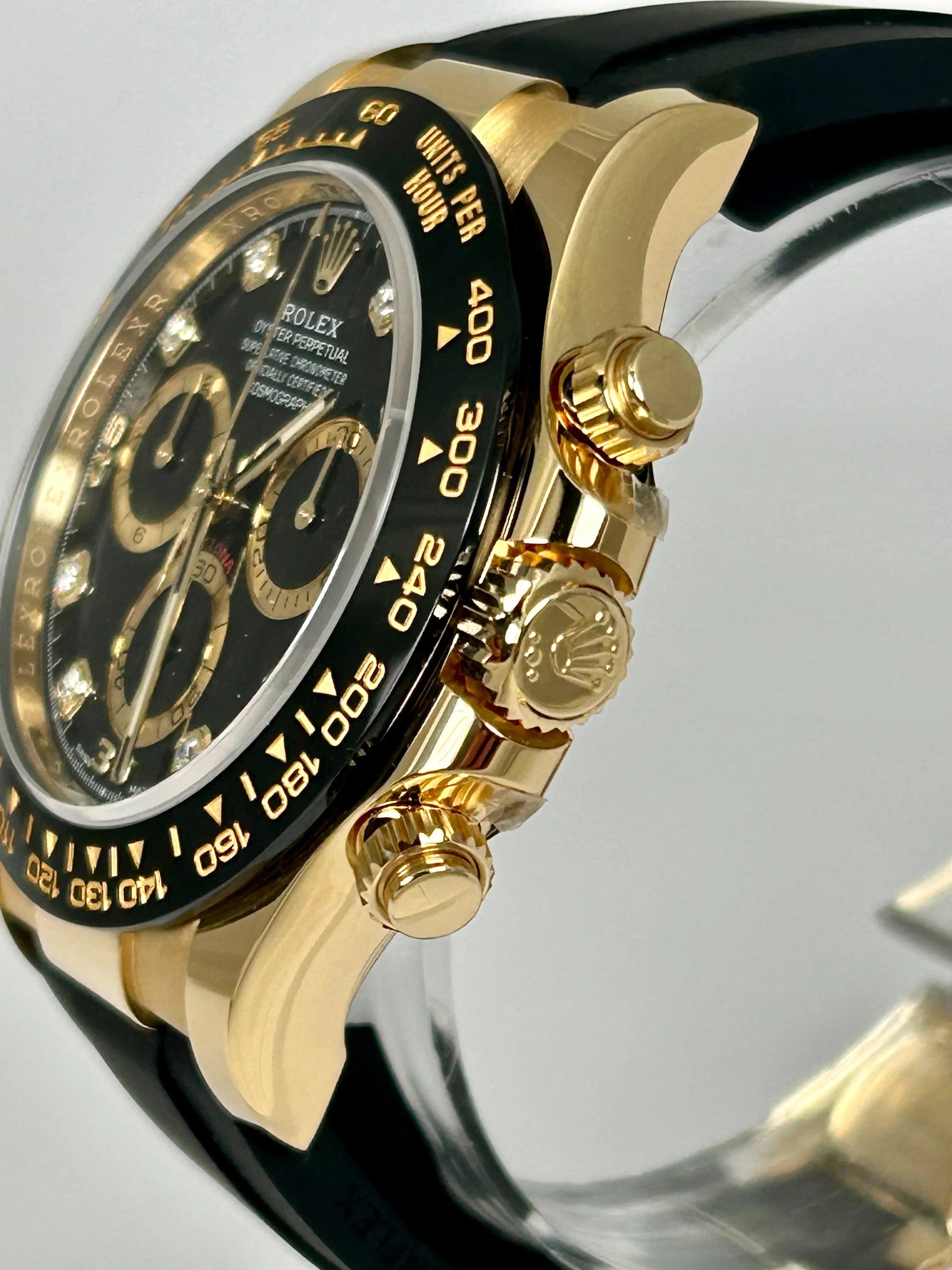 ROLEX DAYTONA BLACK DIAMOND SET DIAL 116518LN