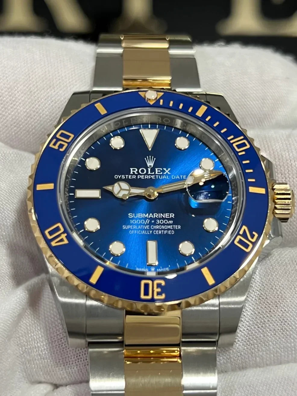 ROLEX SUBMARINER TWO TONE BLUESY 41MM 126613LB – Perpetual