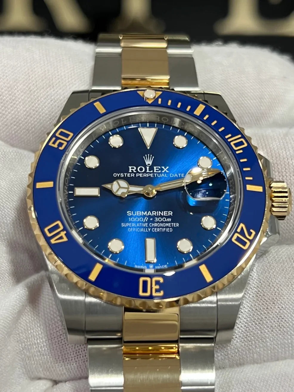 ROLEX SUBMARINER TWO TONE BLUESY 41MM 126613LB