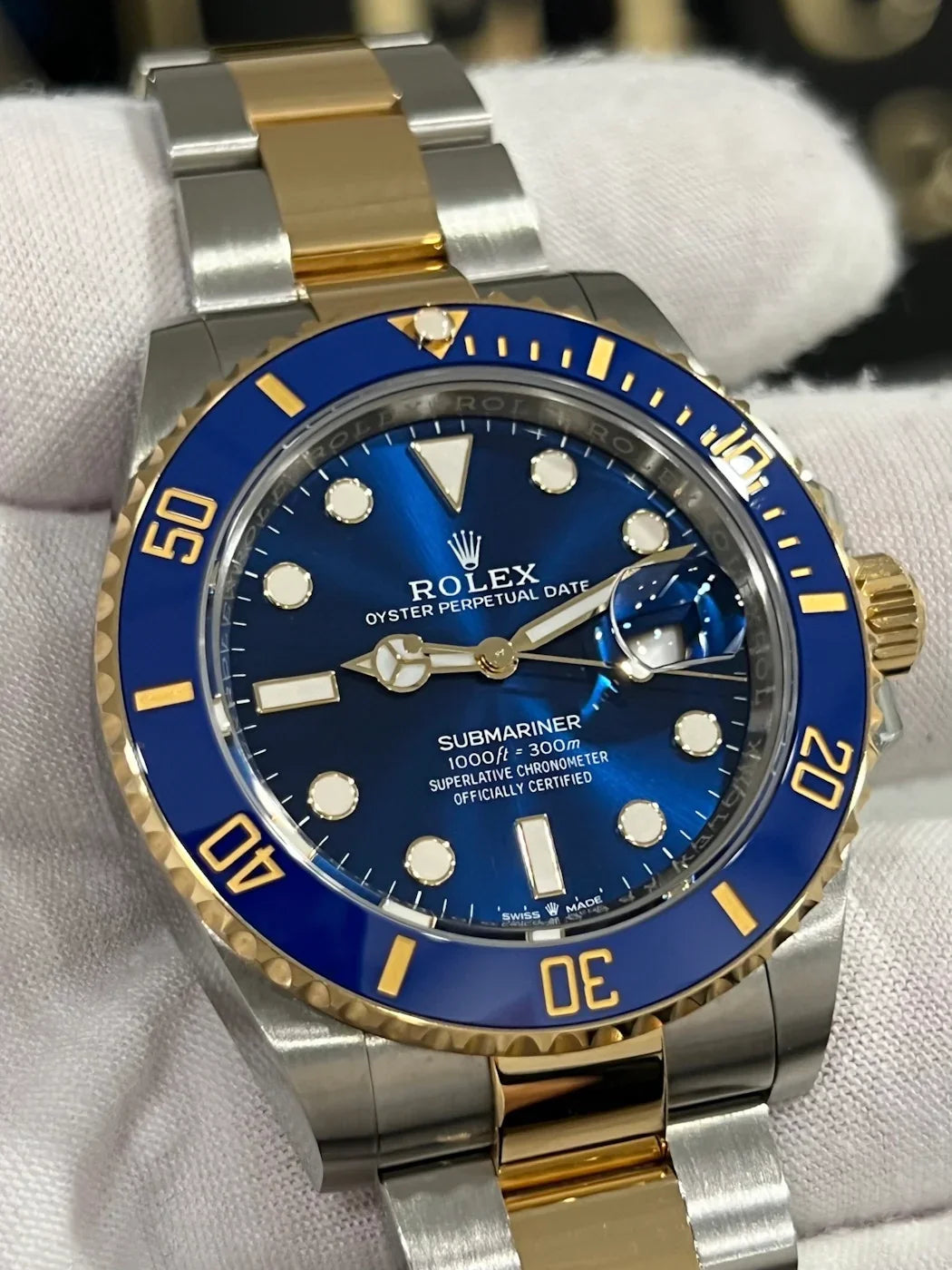 ROLEX SUBMARINER TWO TONE BLUESY 41MM 126613LB
