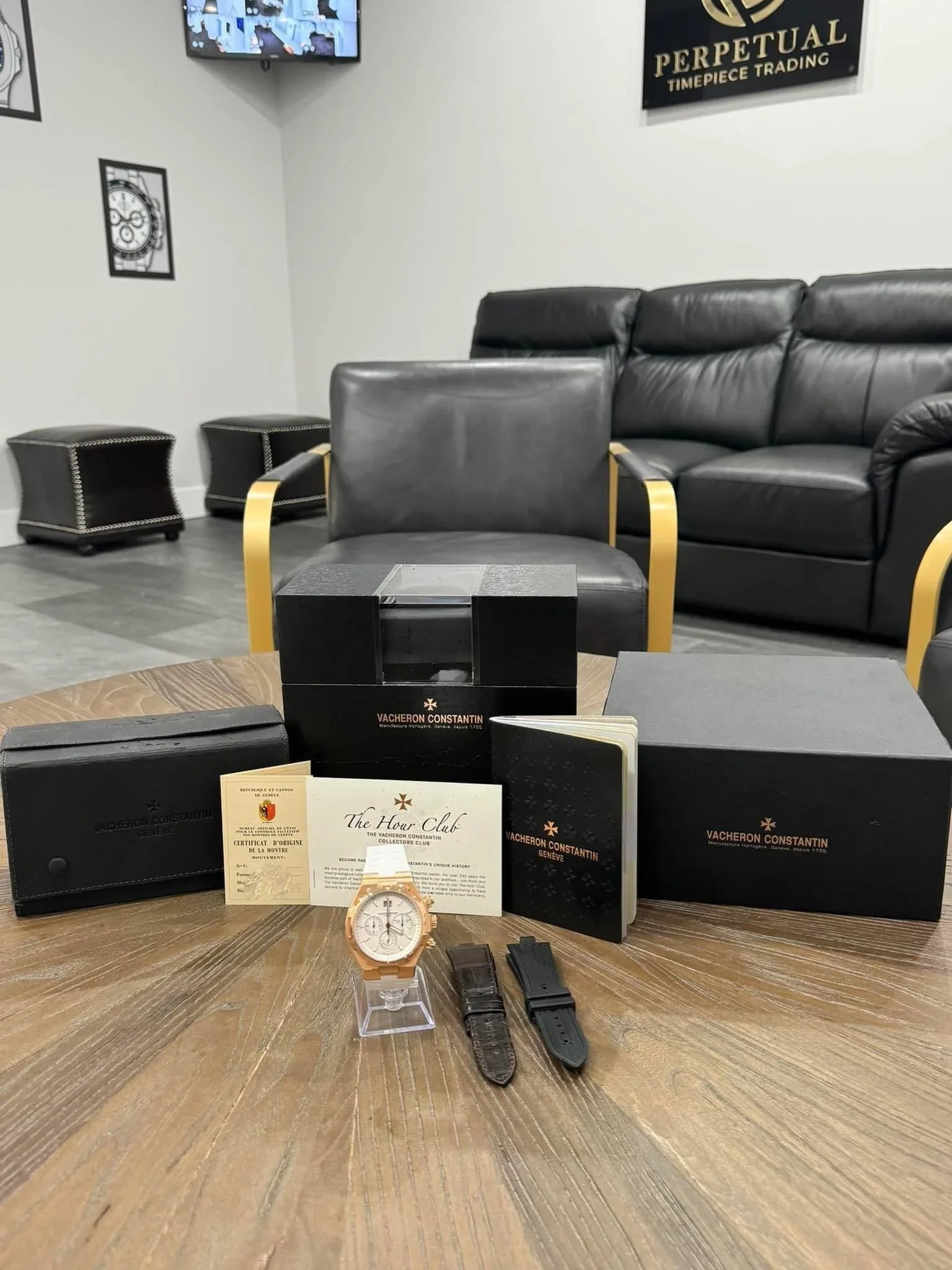 VACHERON CONSTANTIN OVERSEAS CHRONOGRAPH WHITE DIAL 49150/OOOR-9454