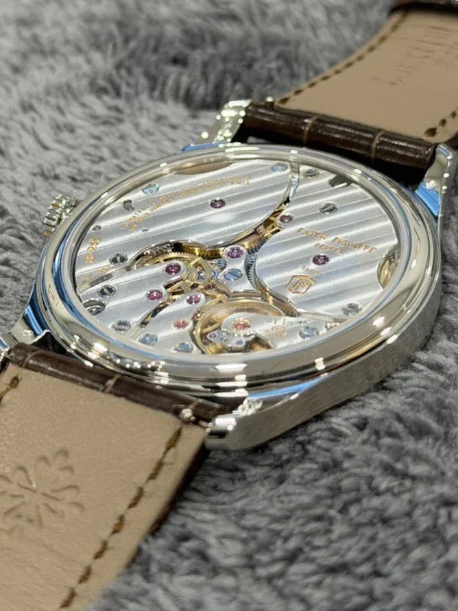 PATEK PHILIPPE CALATRAVA PLATINUM SALMON 6196P