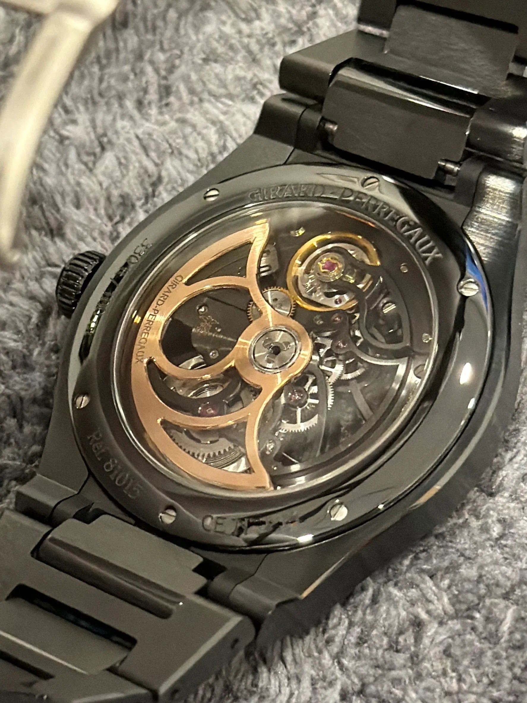 GIRARD PERREGAUX LAUREATO BLACK CERAMIC SKELETON 81015-32-001-32A