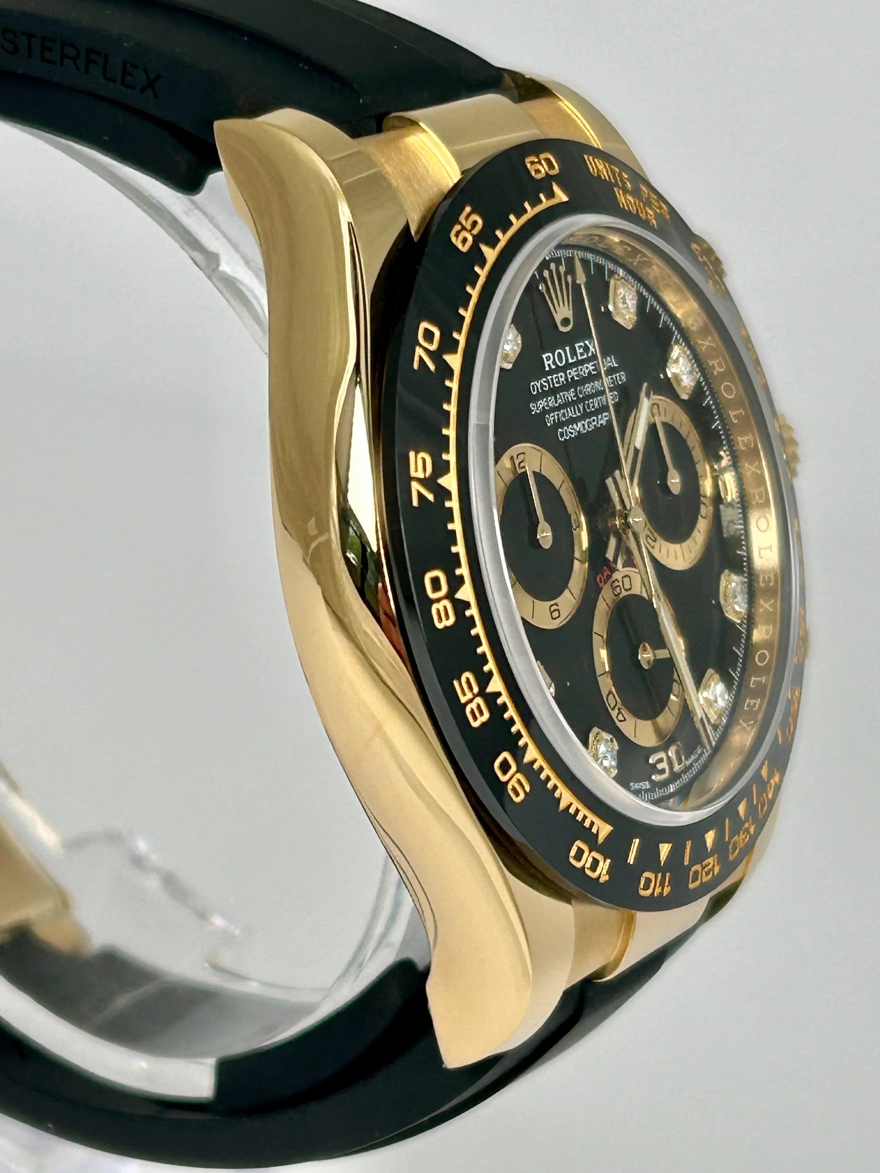 ROLEX DAYTONA BLACK DIAMOND SET DIAL 116518LN