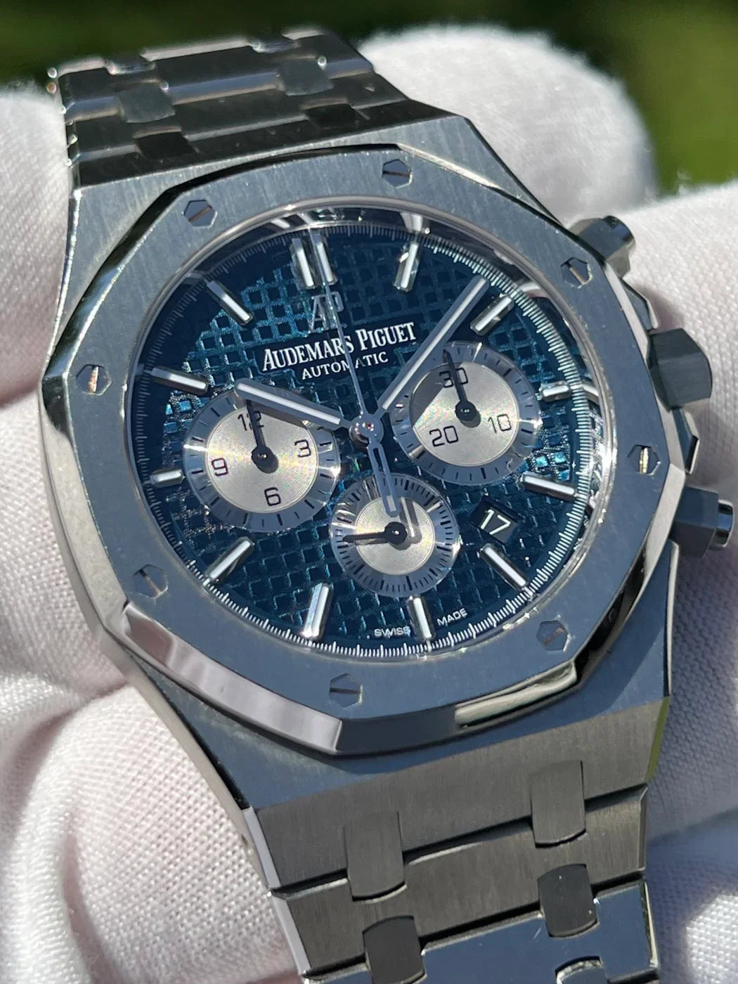 AUDEMARS PIGUET ROYAL OAK CHRONOGRAPH BLUE 26331ST