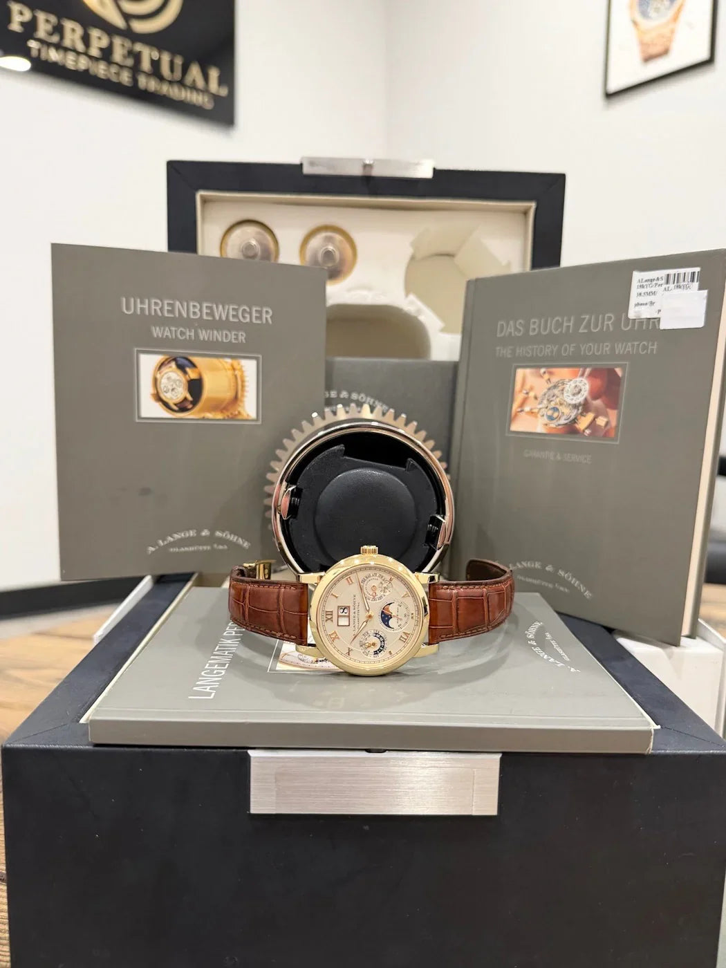 A. LANGE & SOHNE LANGEMATIK PERPETUAL CALENDAR YELLOW GOLD 310.021 E