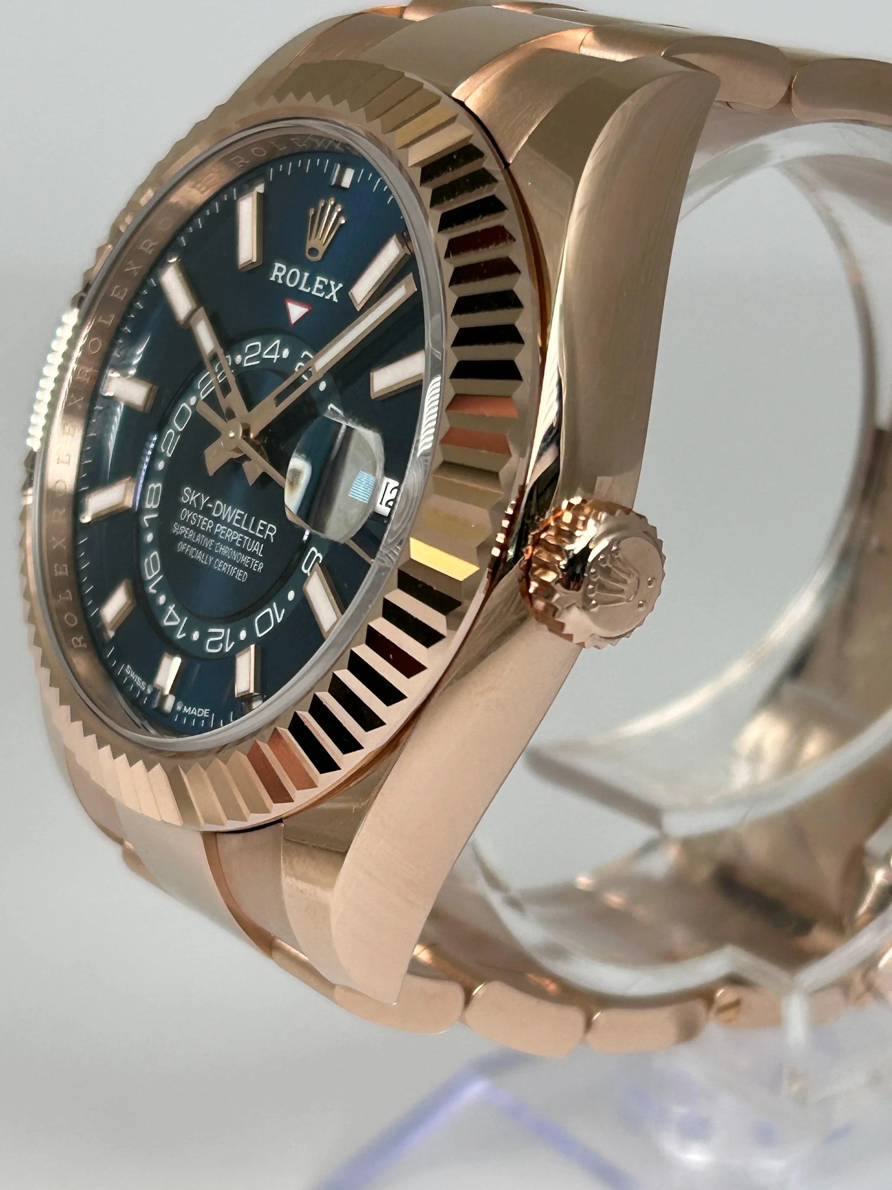 ROLEX SKY-DWELLER ROSE GOLD BLUE 336935