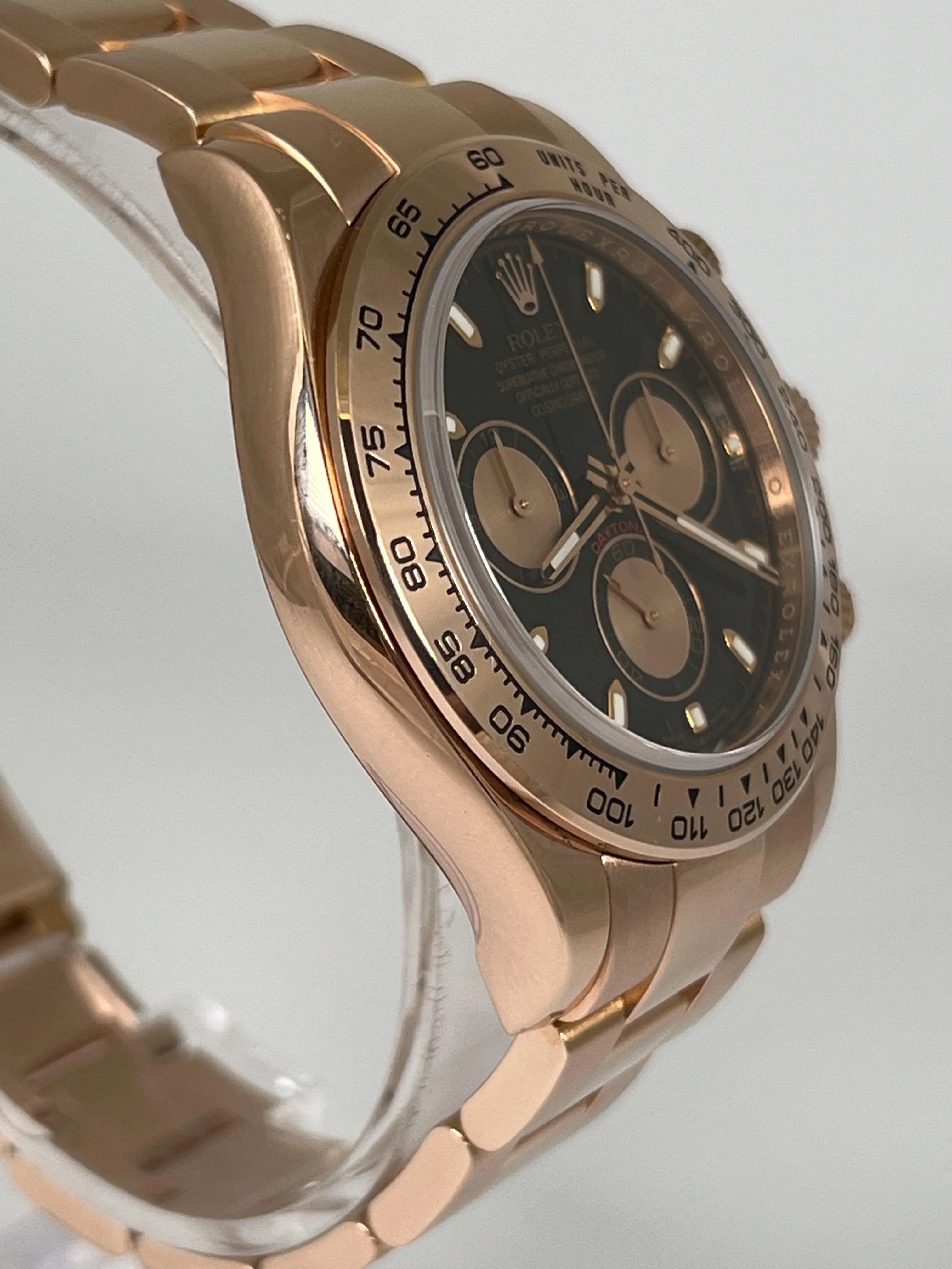 ROLEX DAYTONA BLACK DIAL ROSE GOLD 116505