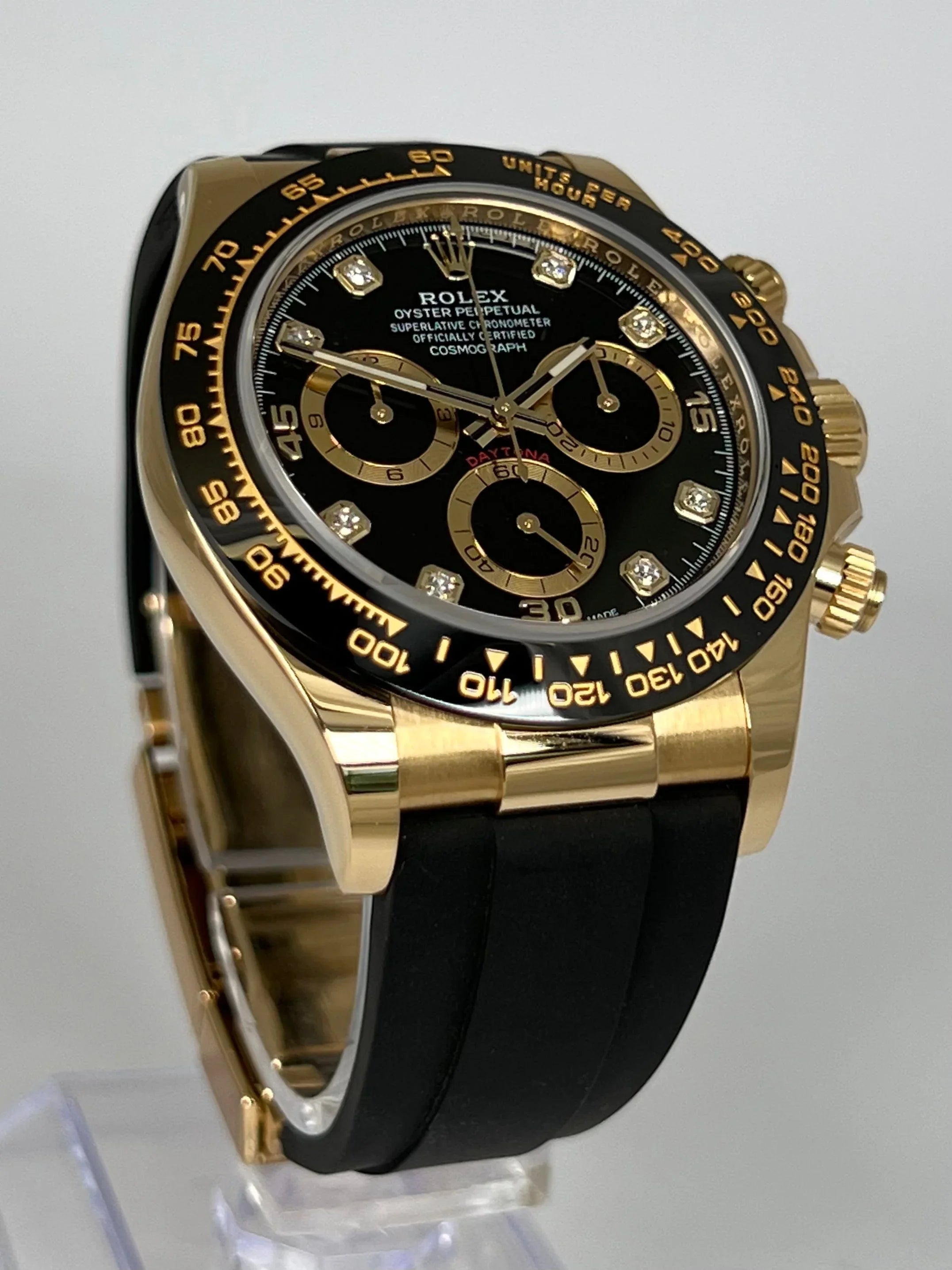 ROLEX DAYTONA BLACK DIAMOND SET DIAL 116518LN
