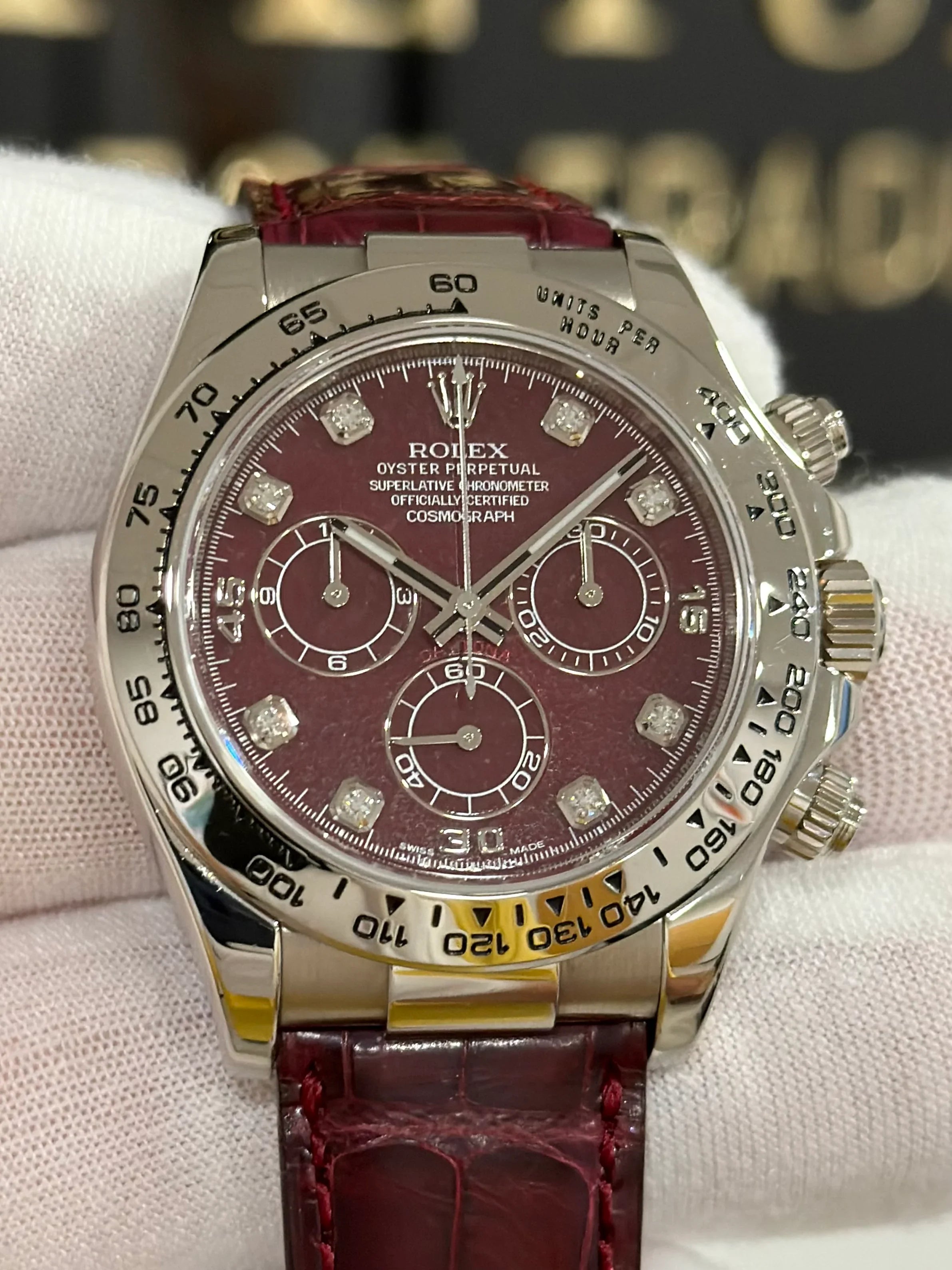 ROLEX DAYTONA RED RUBELLITE GROSSULAR 116519