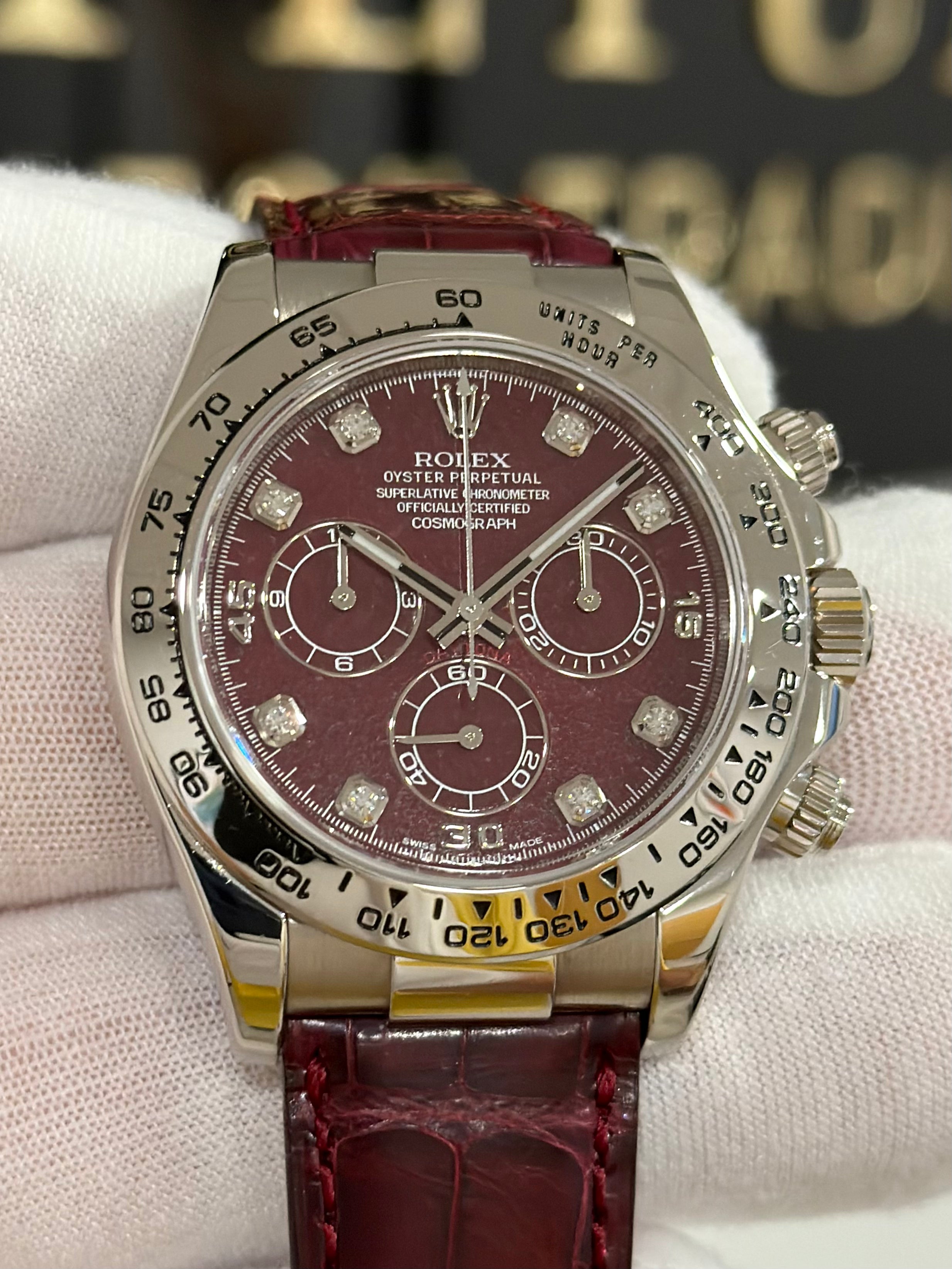 ROLEX DAYTONA RED RUBELLITE GROSSULAR 116519