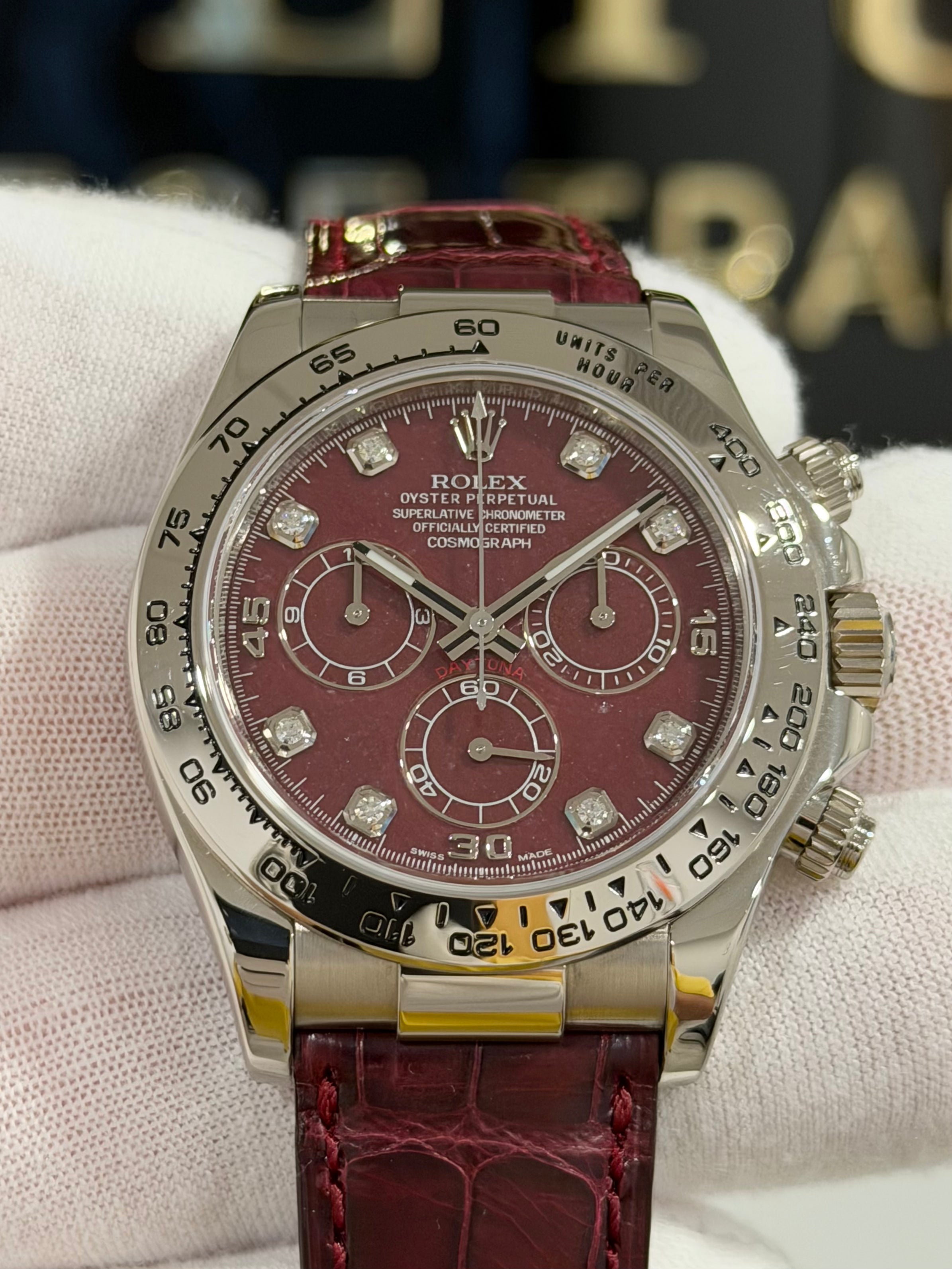 ROLEX DAYTONA RED RUBELLITE GROSSULAR 116519
