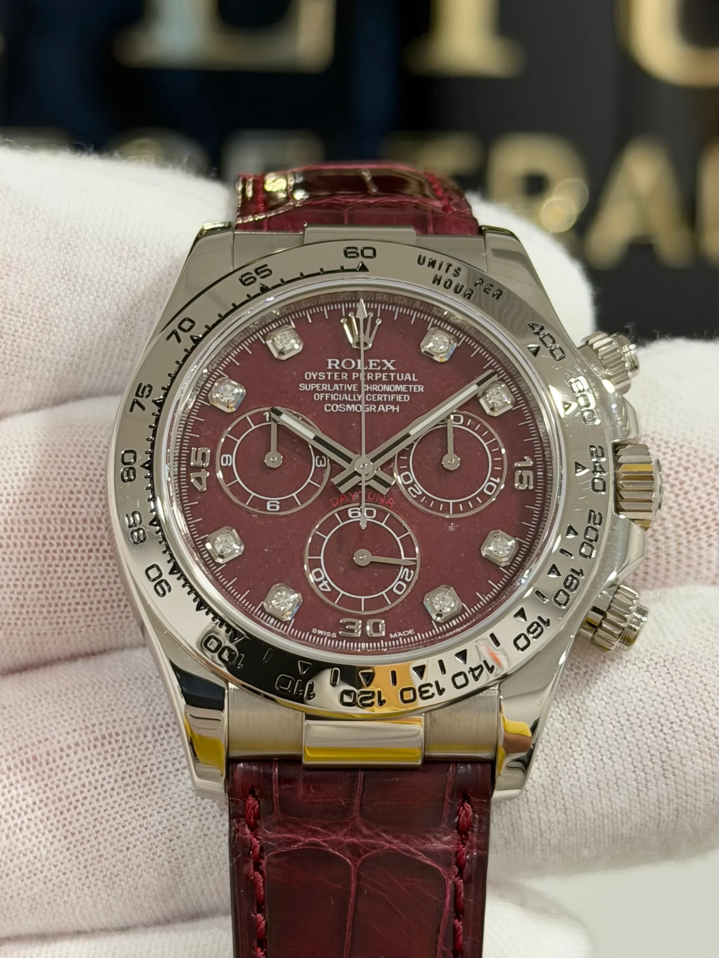ROLEX DAYTONA RED RUBELLITE GROSSULAR 116519