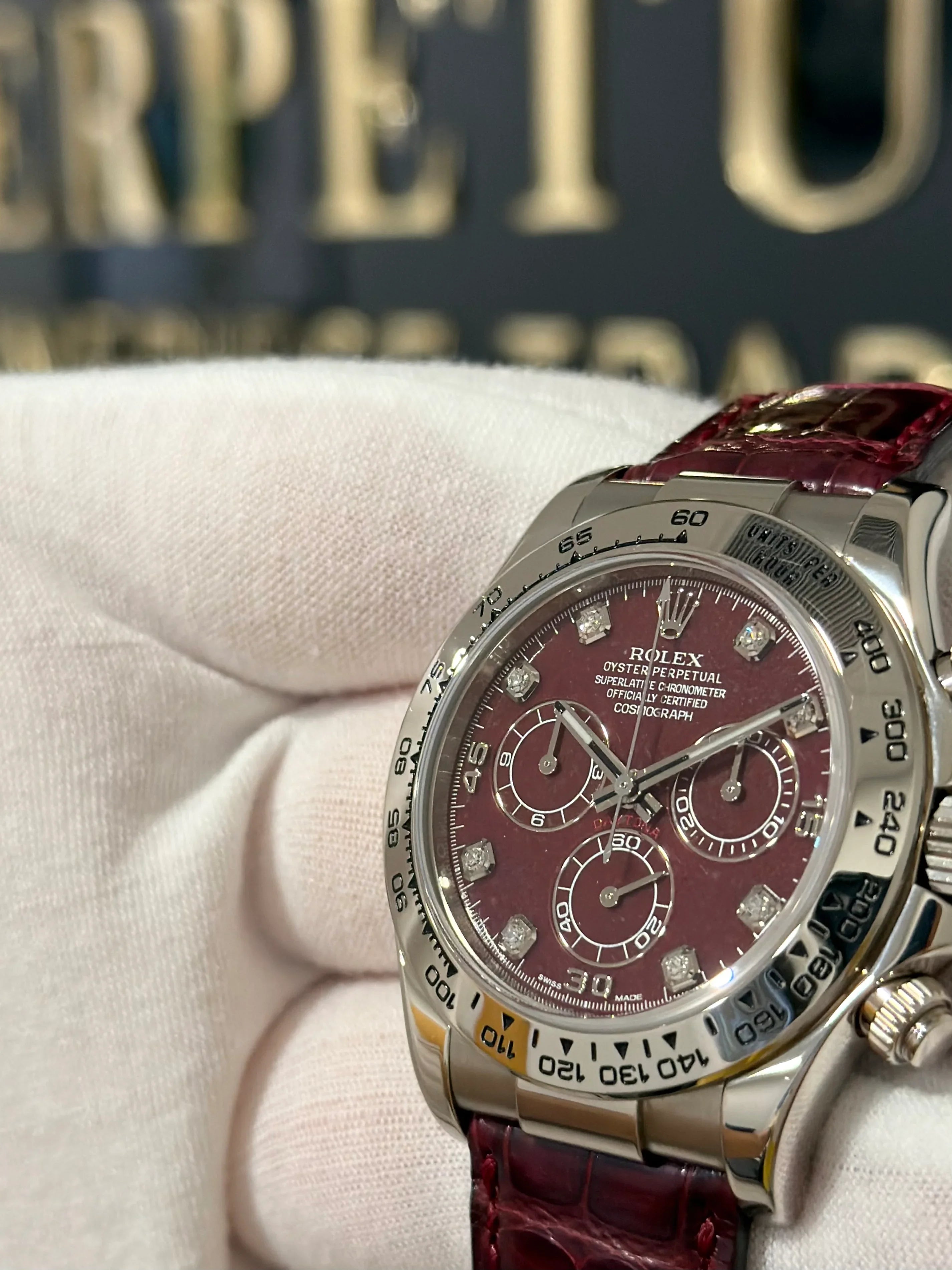 ROLEX DAYTONA RED RUBELLITE GROSSULAR 116519