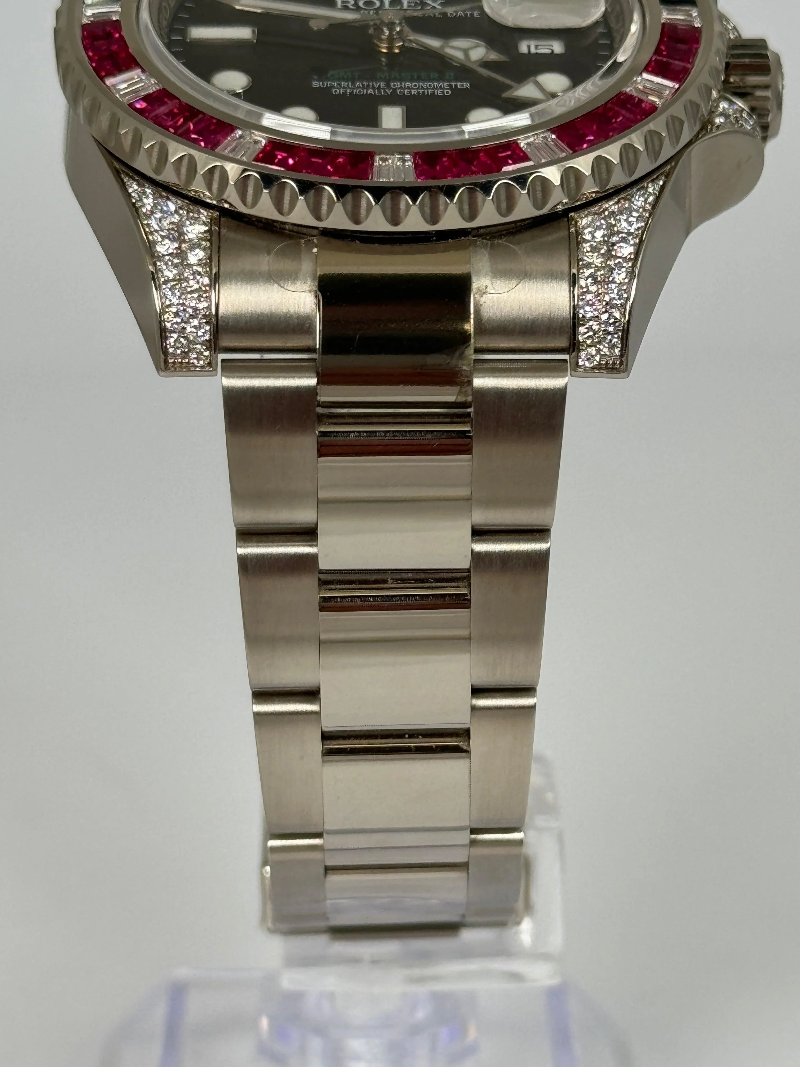 ROLEX GMT MASTER 2 FACTORY SET SARU BLACK DIAL 116759SARU