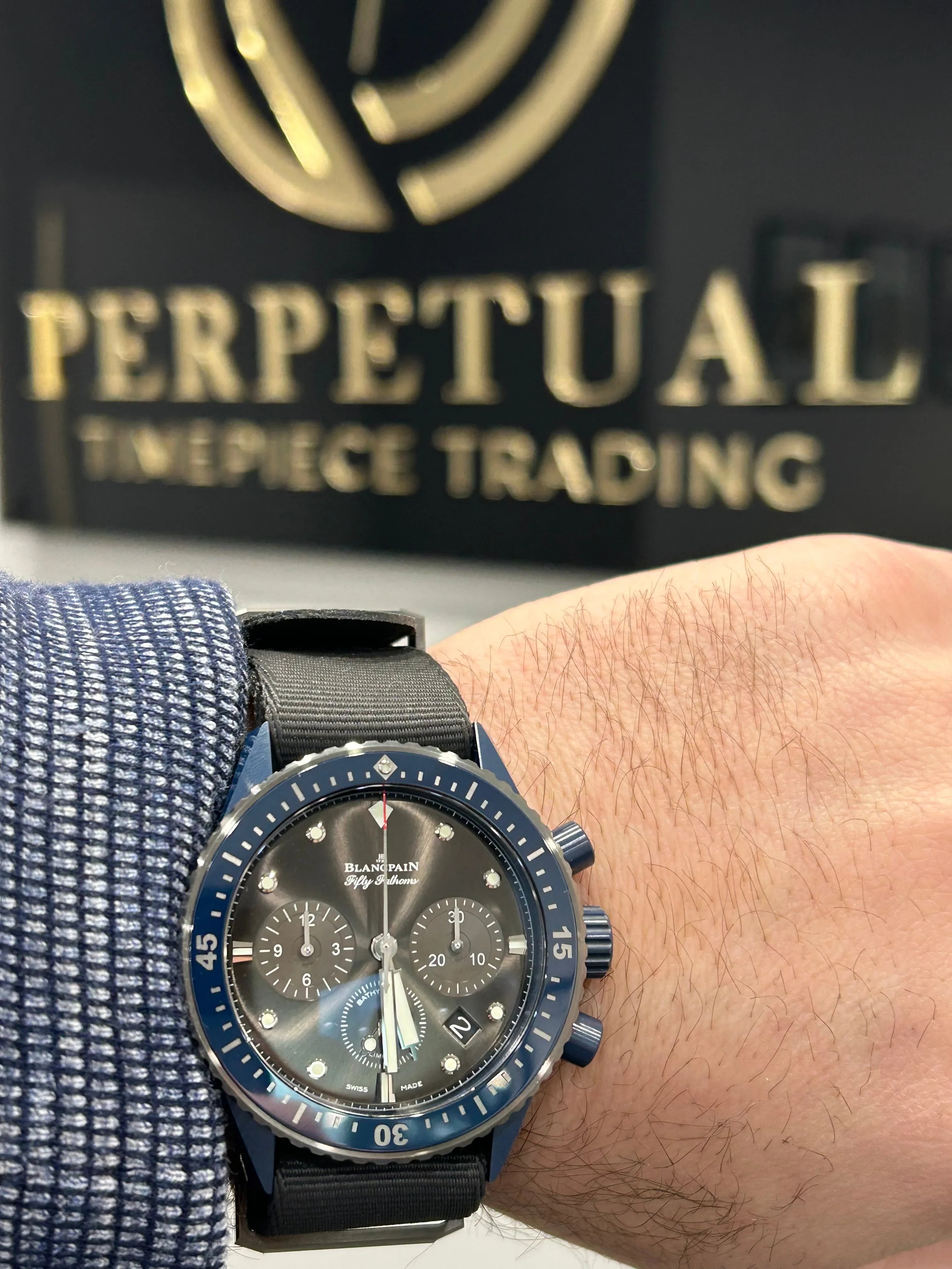 Blancpain Fifty Fathoms Bathyscape Flyback Ocean Commitment 5200-0310-G52A 250 Made