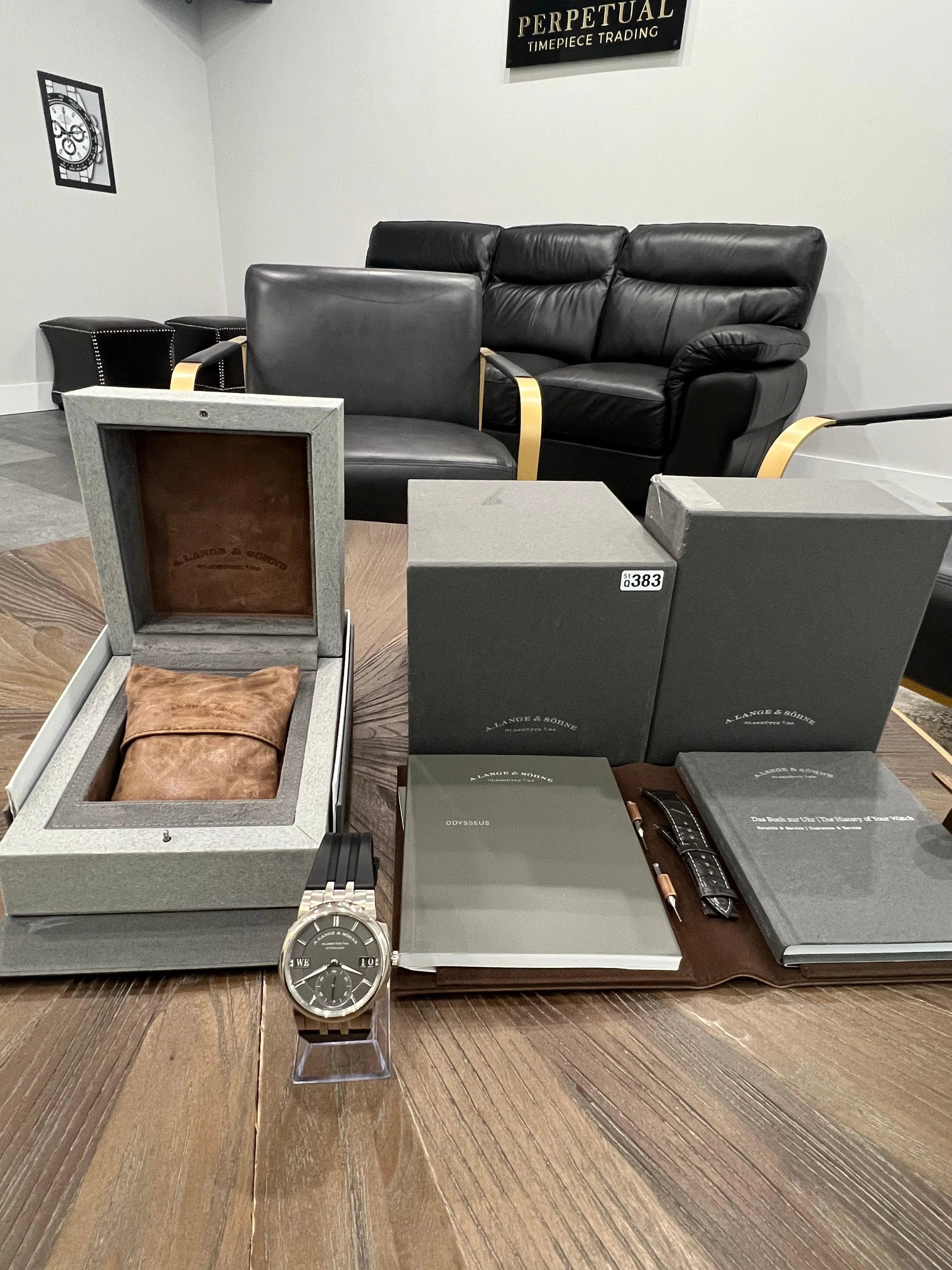 A. LANGE & SOHNE ODYSSEUS WHITE GOLD GREY DIAL 363.068