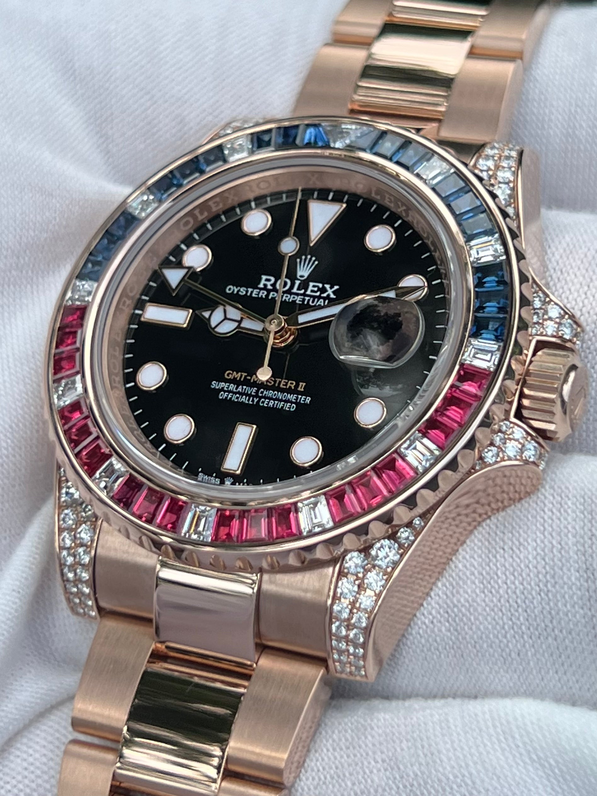 ROLEX GMT MASTER 2 SARU ROSE GOLD 126755SARU
