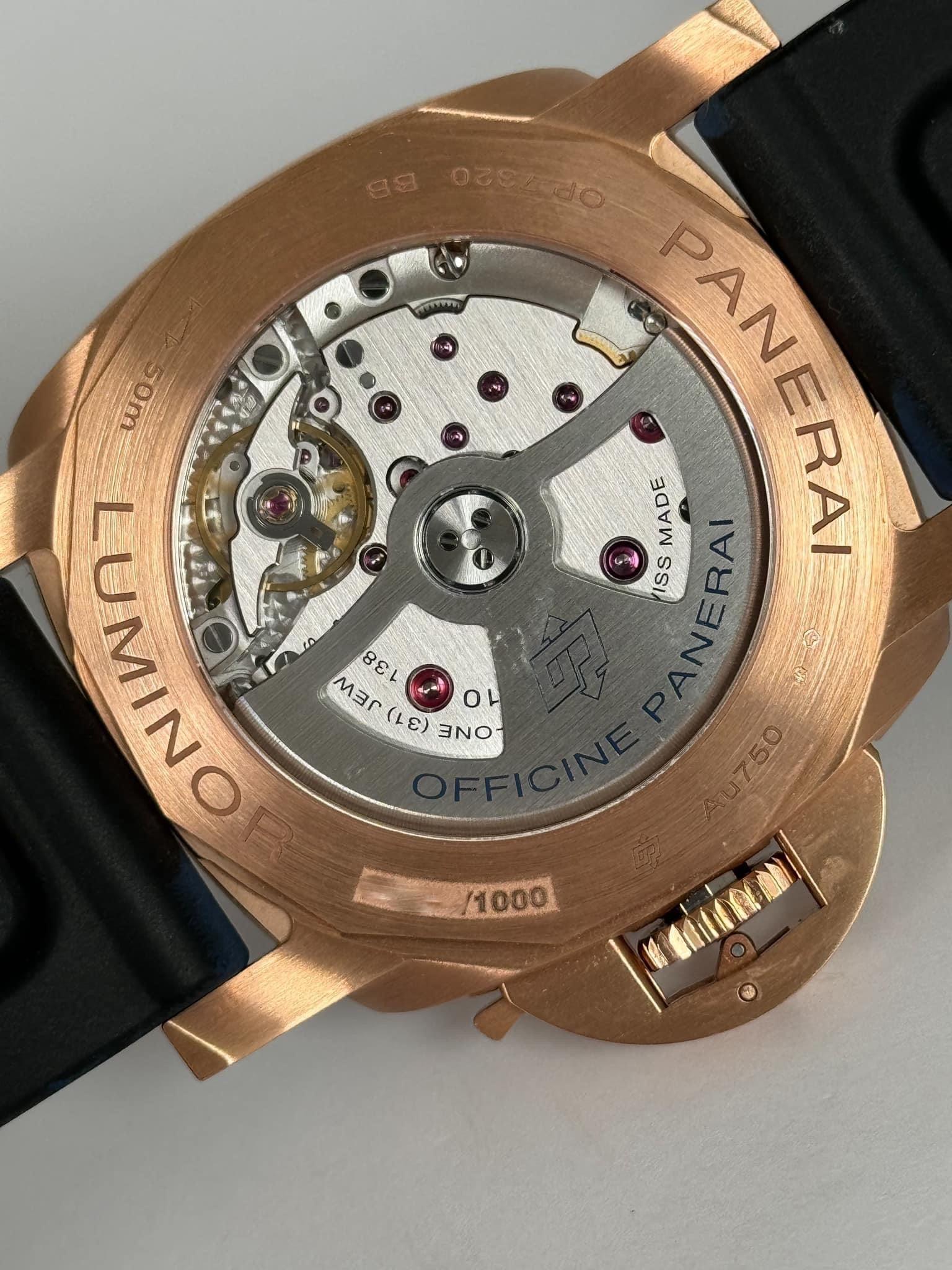 PANERAI LUMINOR MARINA ROSE GOLD BLUE DIAL PAM01112