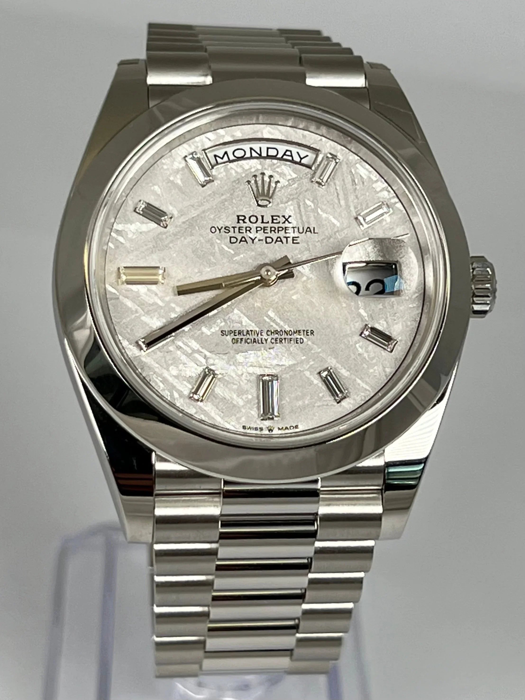 ROLEX DAY-DATE 40 METEORITE PLATINUM DISCONTINUED 228206