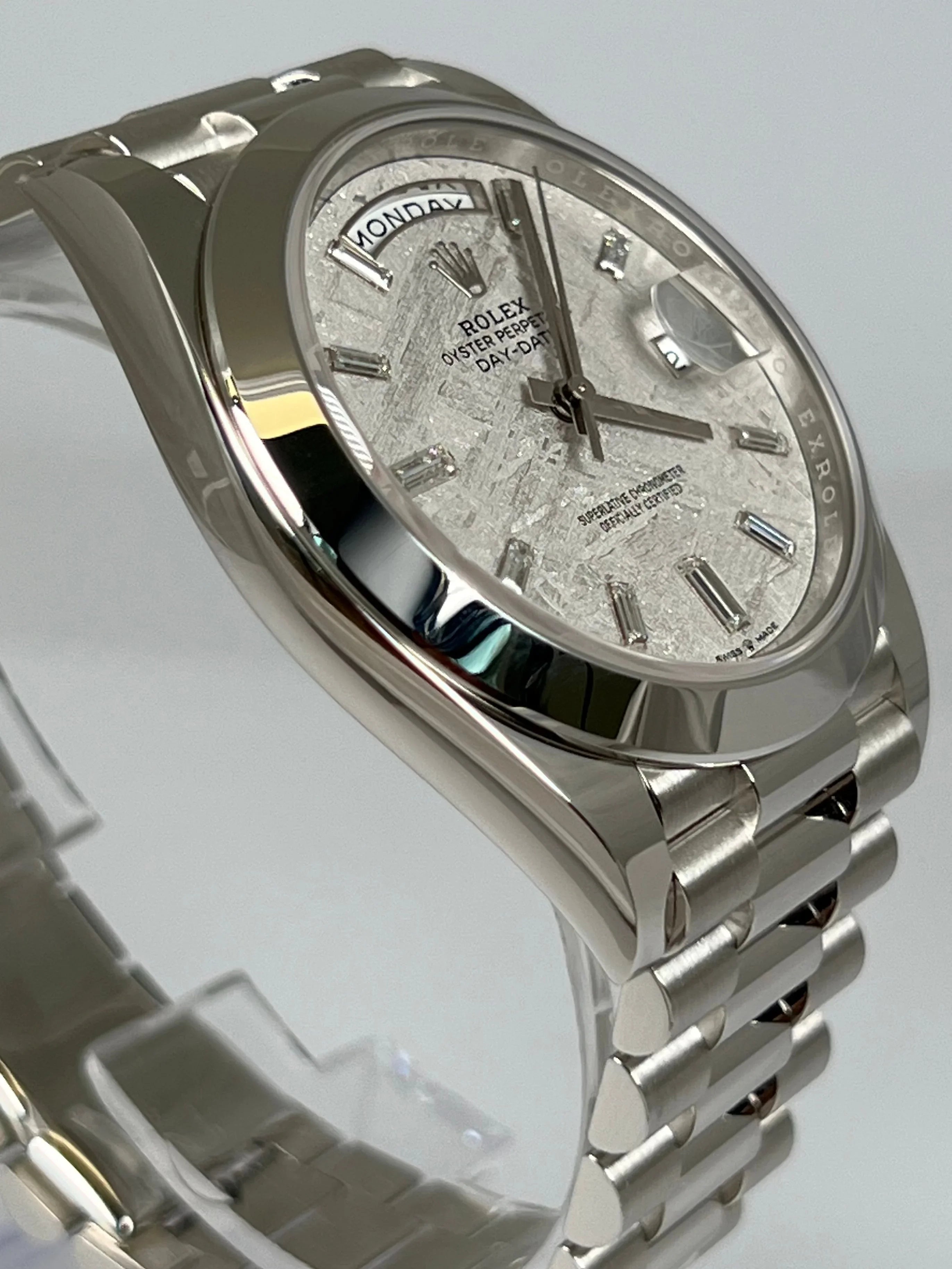 ROLEX DAY-DATE 40 METEORITE PLATINUM DISCONTINUED 228206