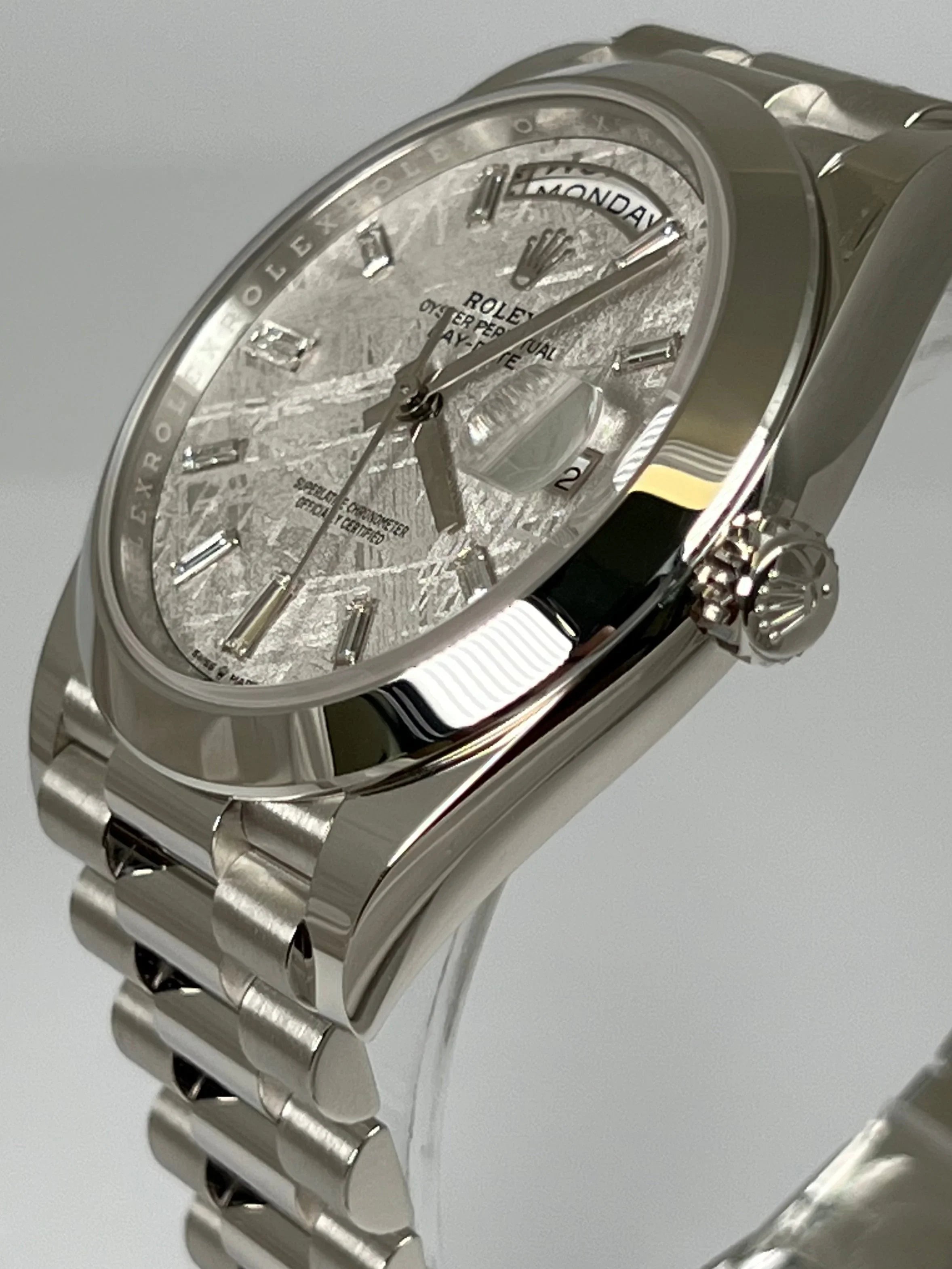 ROLEX DAY-DATE 40 METEORITE PLATINUM DISCONTINUED 228206