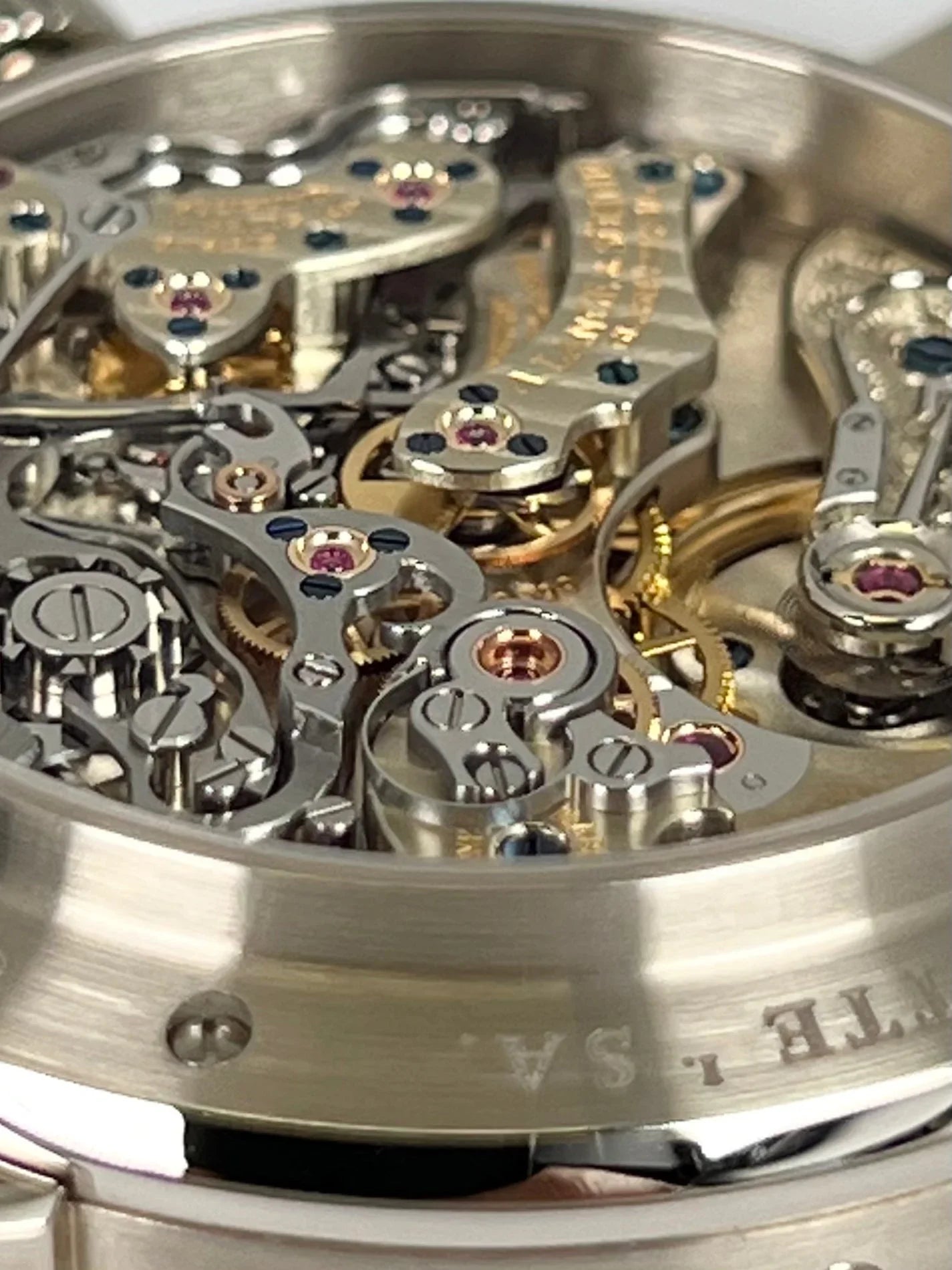 A. Lange & Söhne Saxonia Datograph Perpetual White Gold Grey rare 410.030 FE