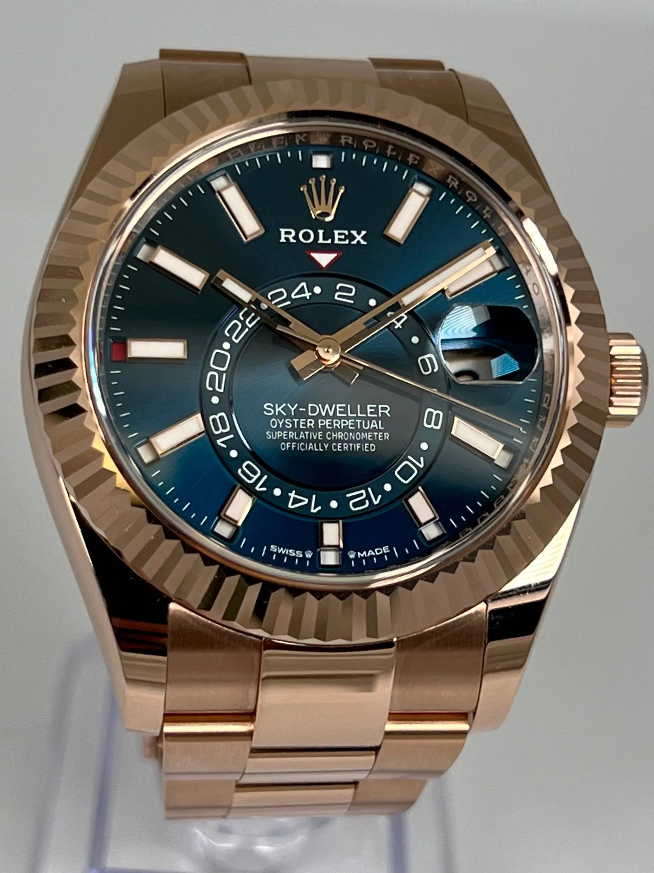 ROLEX SKY-DWELLER ROSE GOLD BLUE 336935