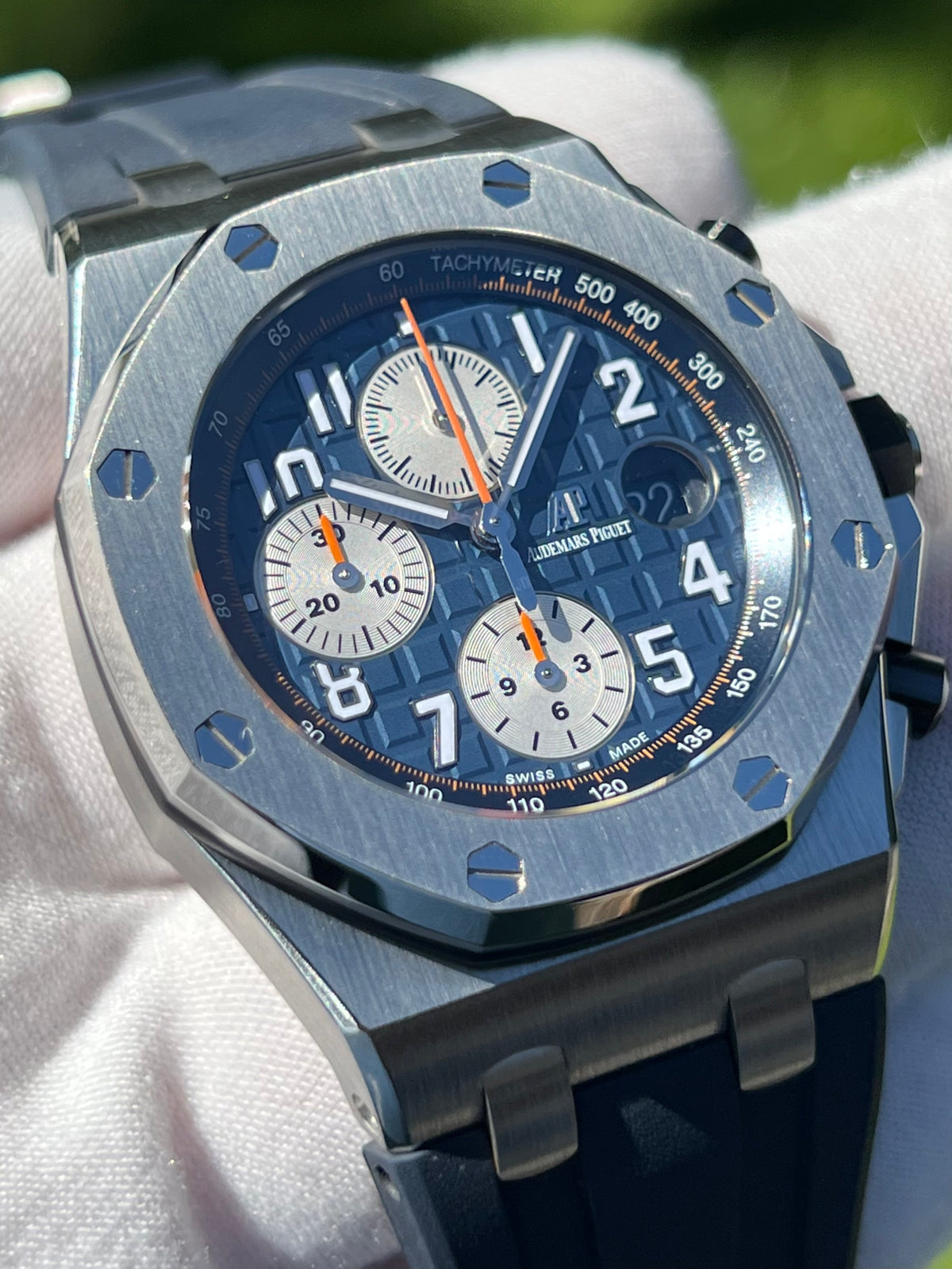 AUDEMARS PIGUET ROYAL OAK OFFSHORE NAVY 42MM 26470ST – Perpetual ...