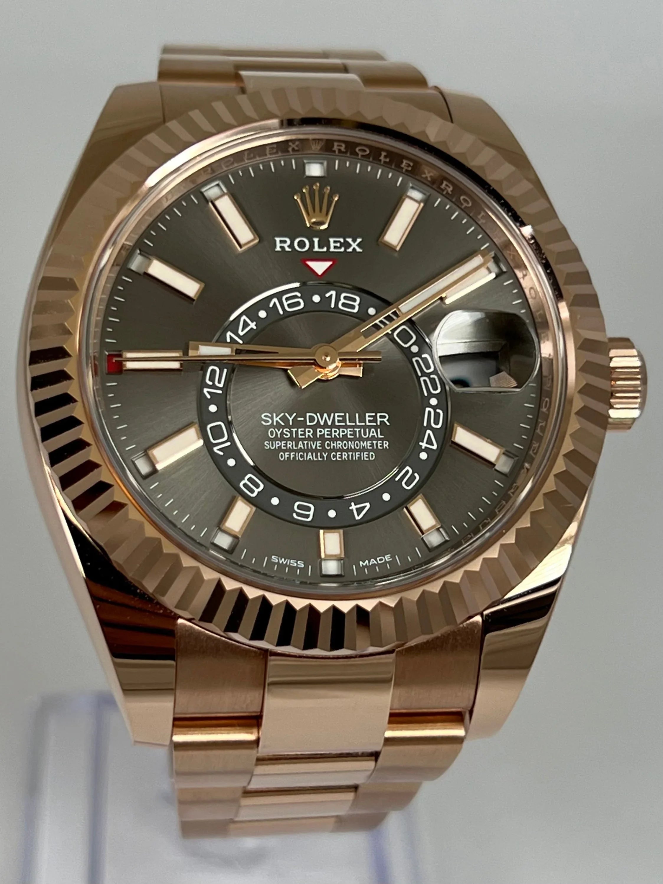 ROLEX SKY-DWELLER RHODIUM ROSE GOLD 326935