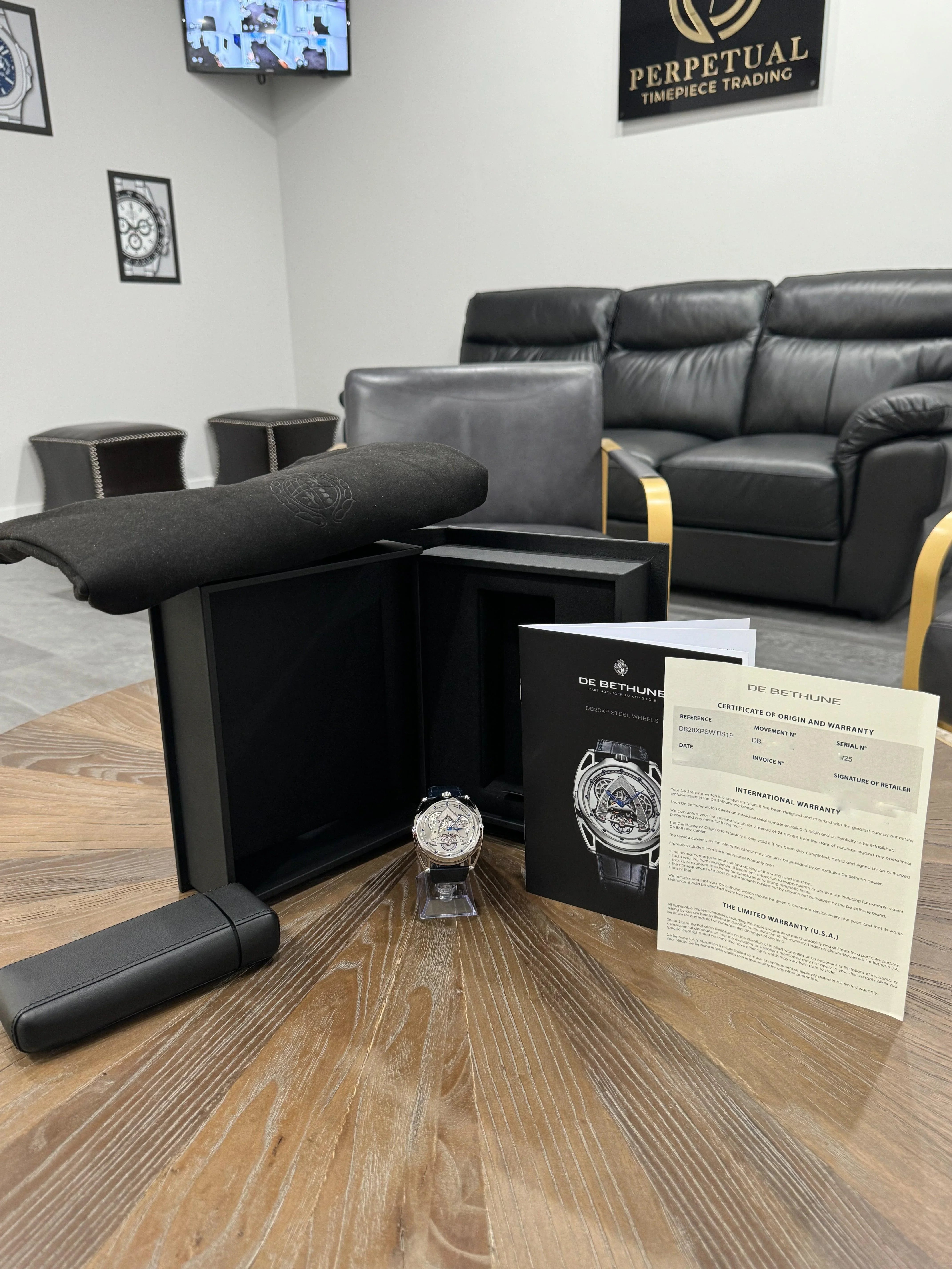 DE BETHUNE DB28XPSWTIS1P TITANIUM SKELETON LIMITED TO 25 PIECES