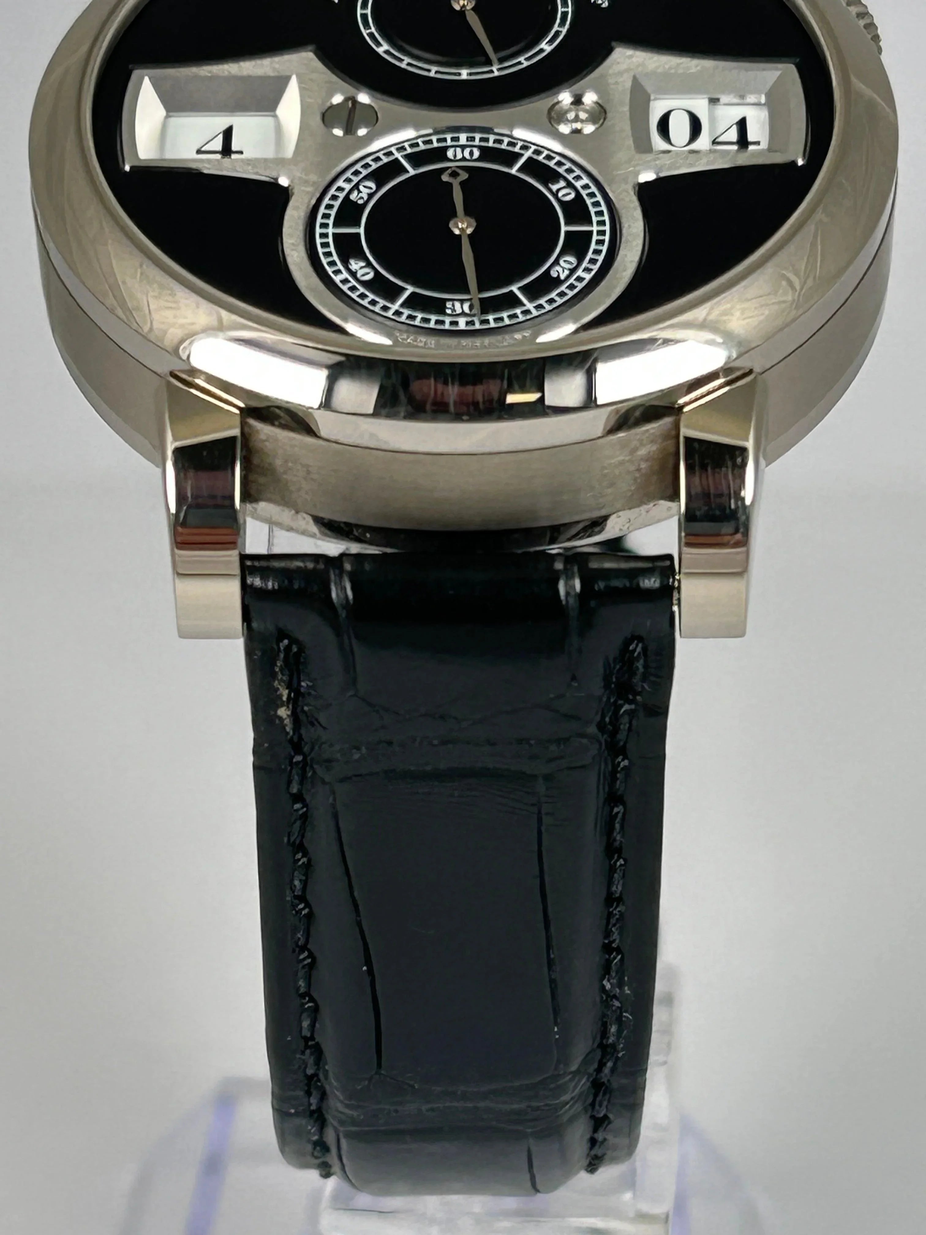 A. LANGE & SOHNE ZEITWERK WHITE GOLD BLACK TUXEDO  140.029