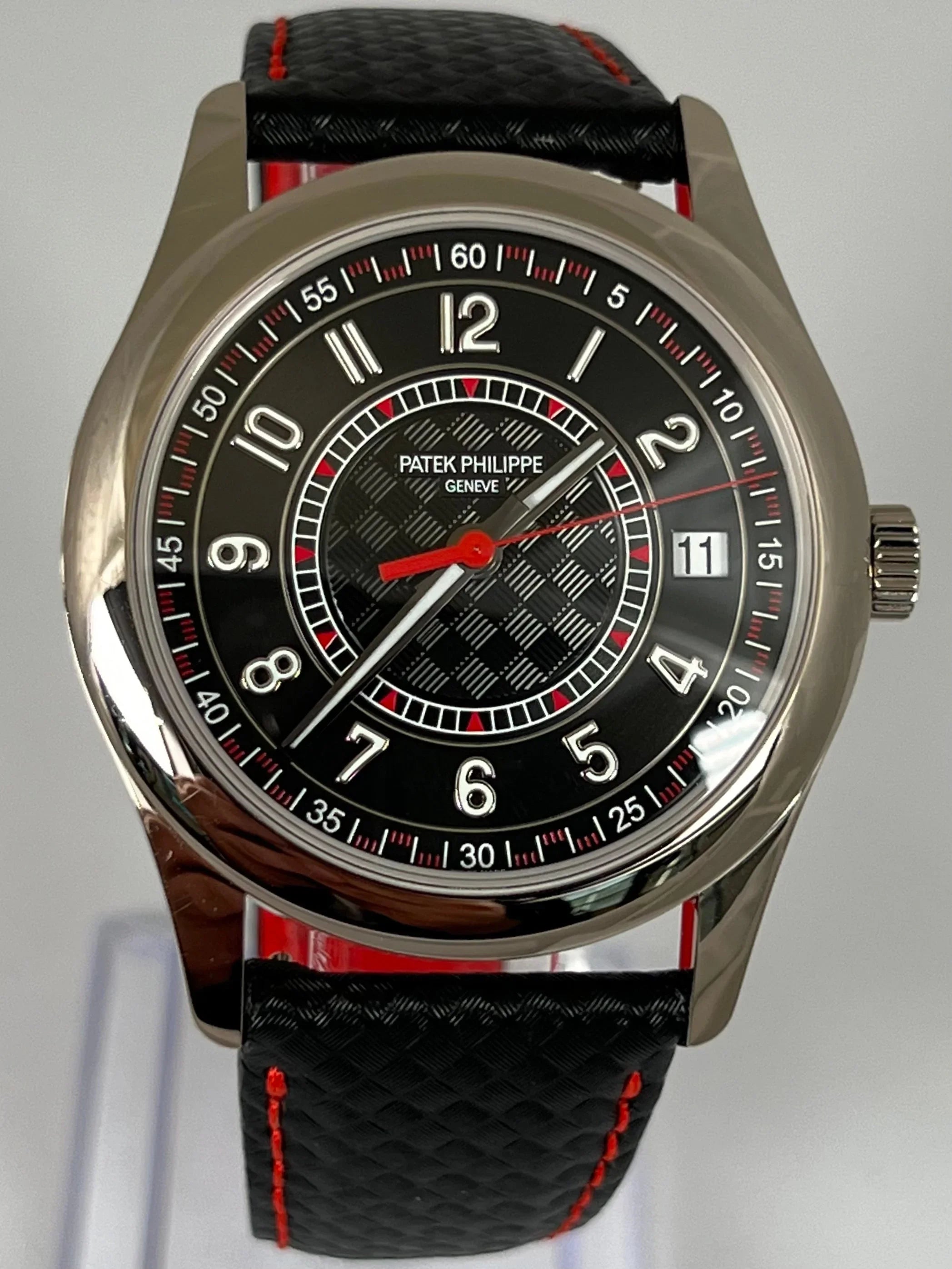 PATEK PHILIPPE CALATRAVA WHITE GOLD RED SPORT 6007G