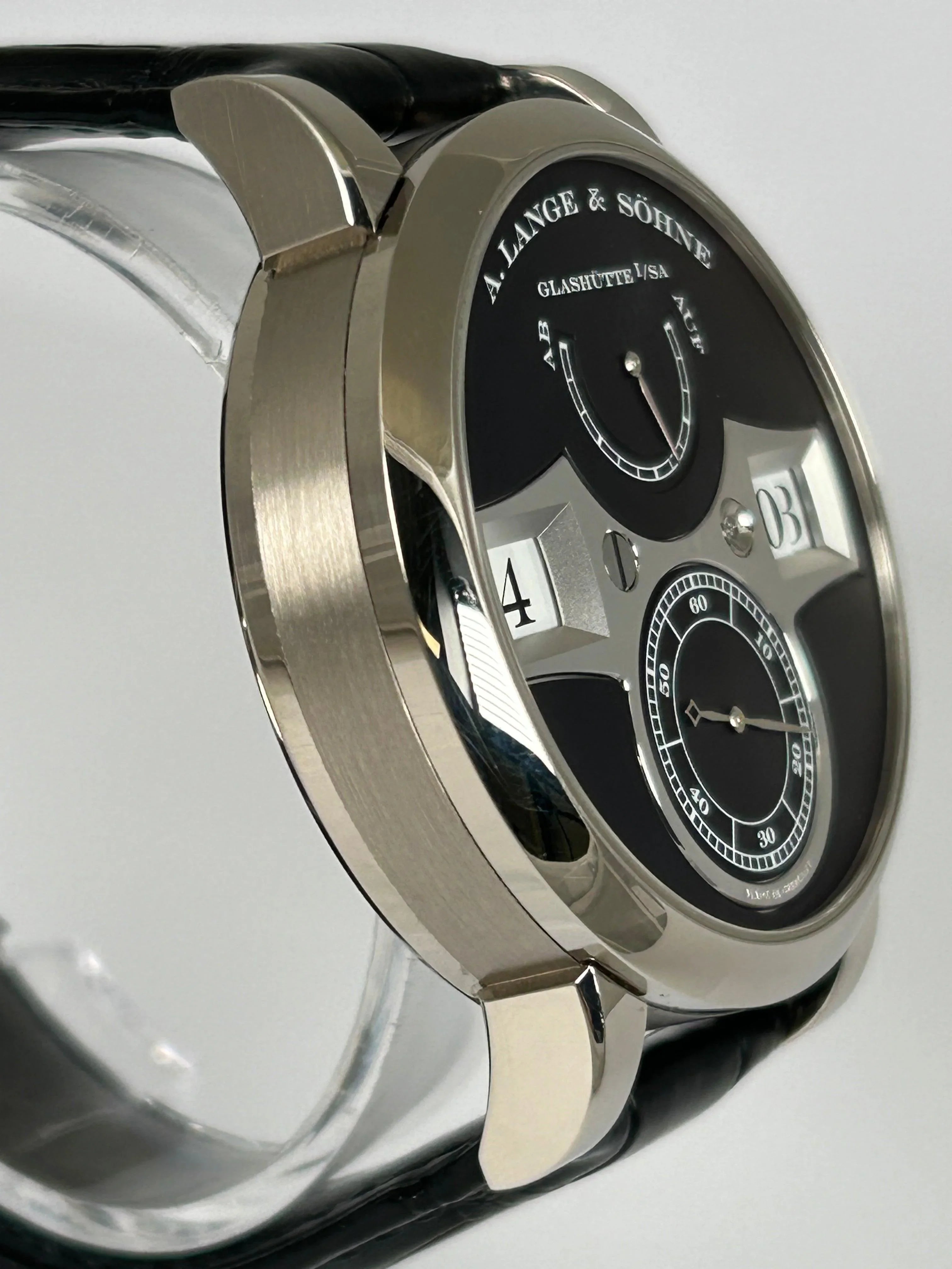 A. LANGE & SOHNE ZEITWERK WHITE GOLD BLACK TUXEDO  140.029