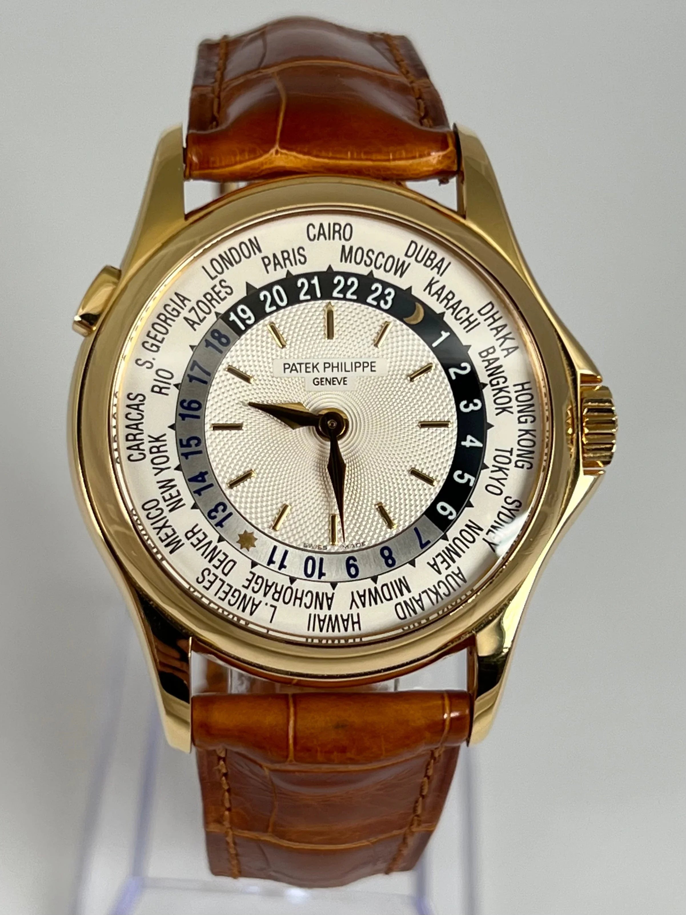 PATEK PHILIPPE WORLD TIME YELLOW GOLD 5110J