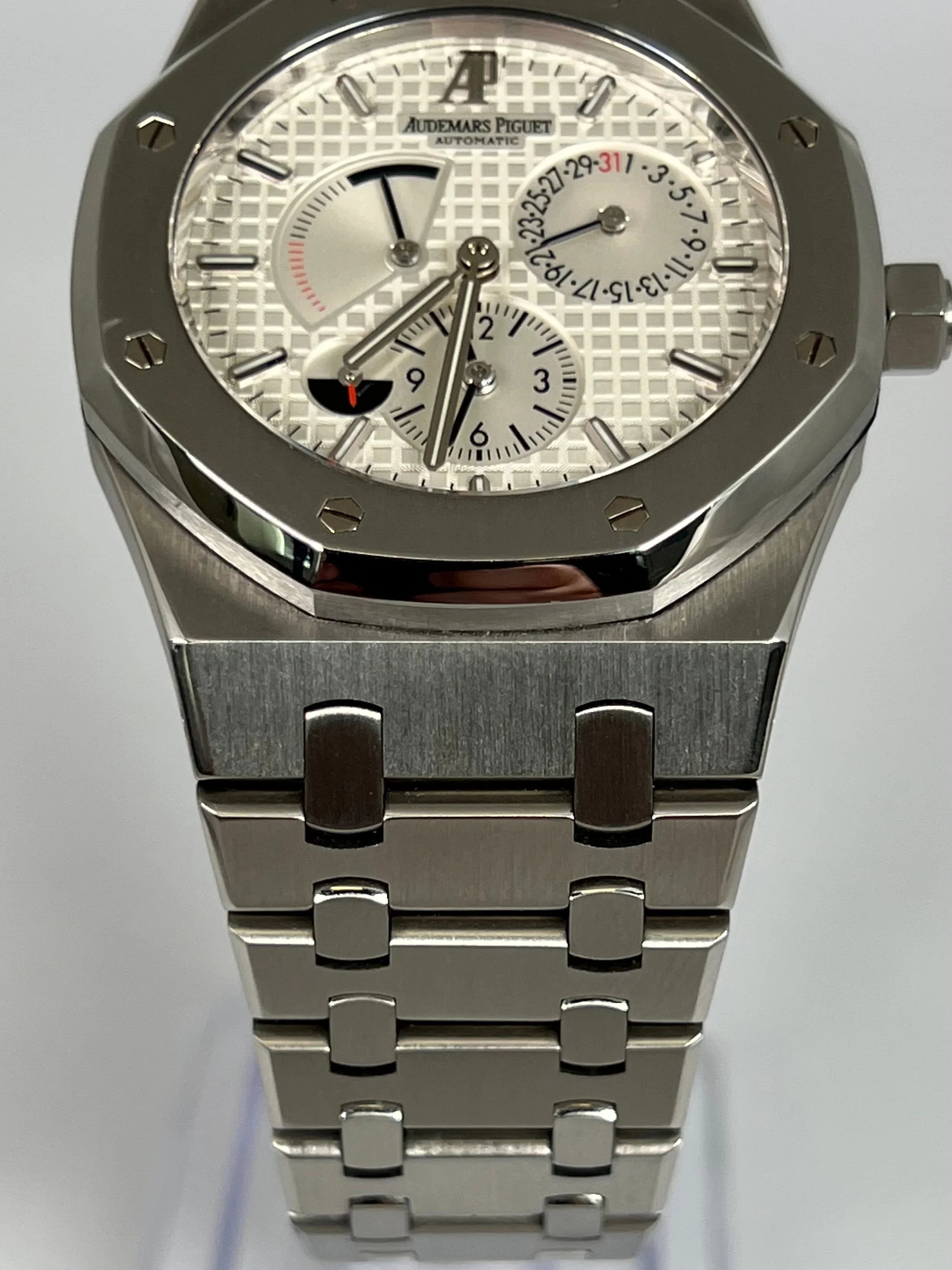 AUDEMARS PIGUET DUAL TIME WHITE DIAL 26120ST