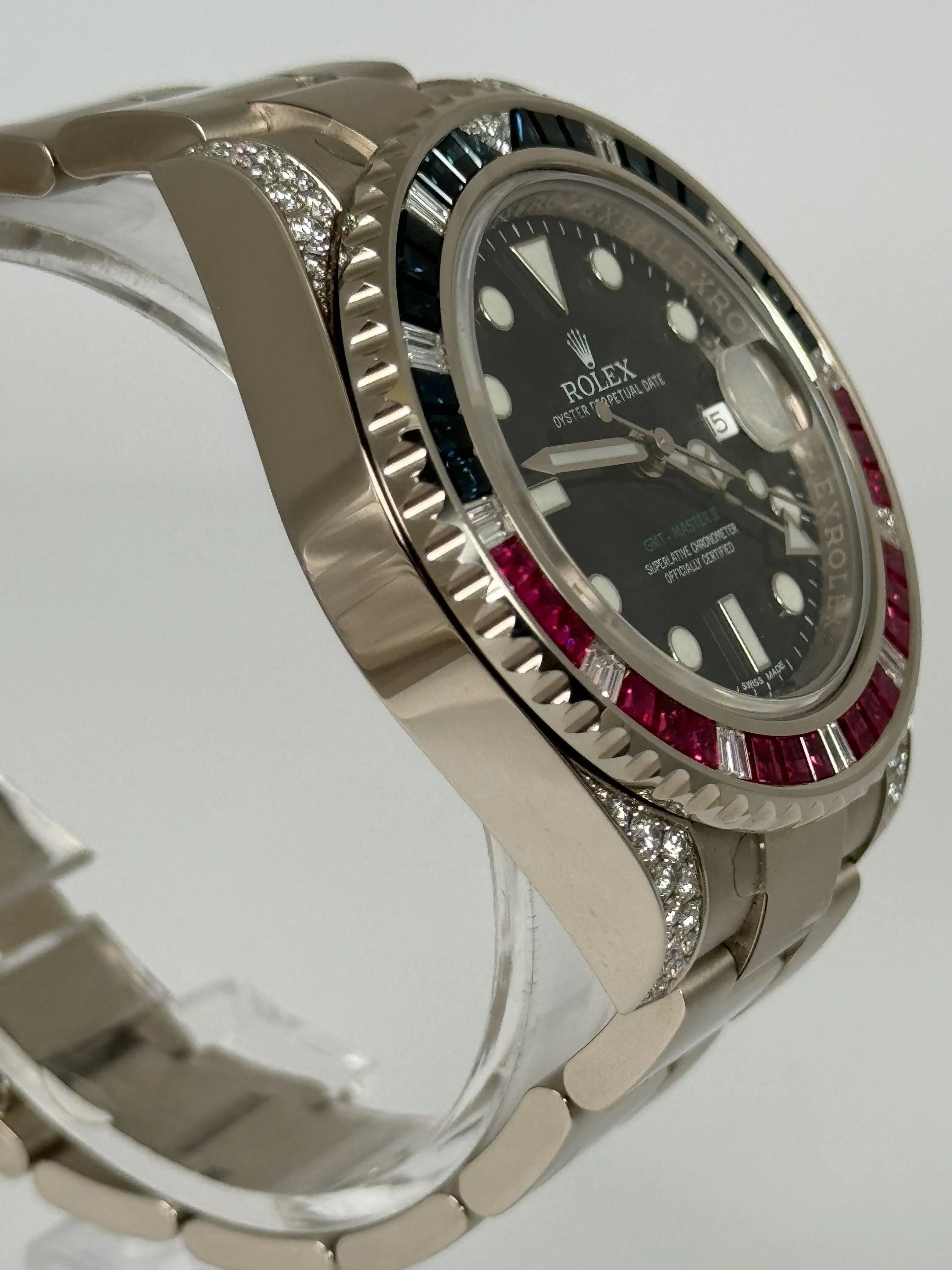 ROLEX GMT MASTER 2 FACTORY SET SARU BLACK DIAL 116759SARU