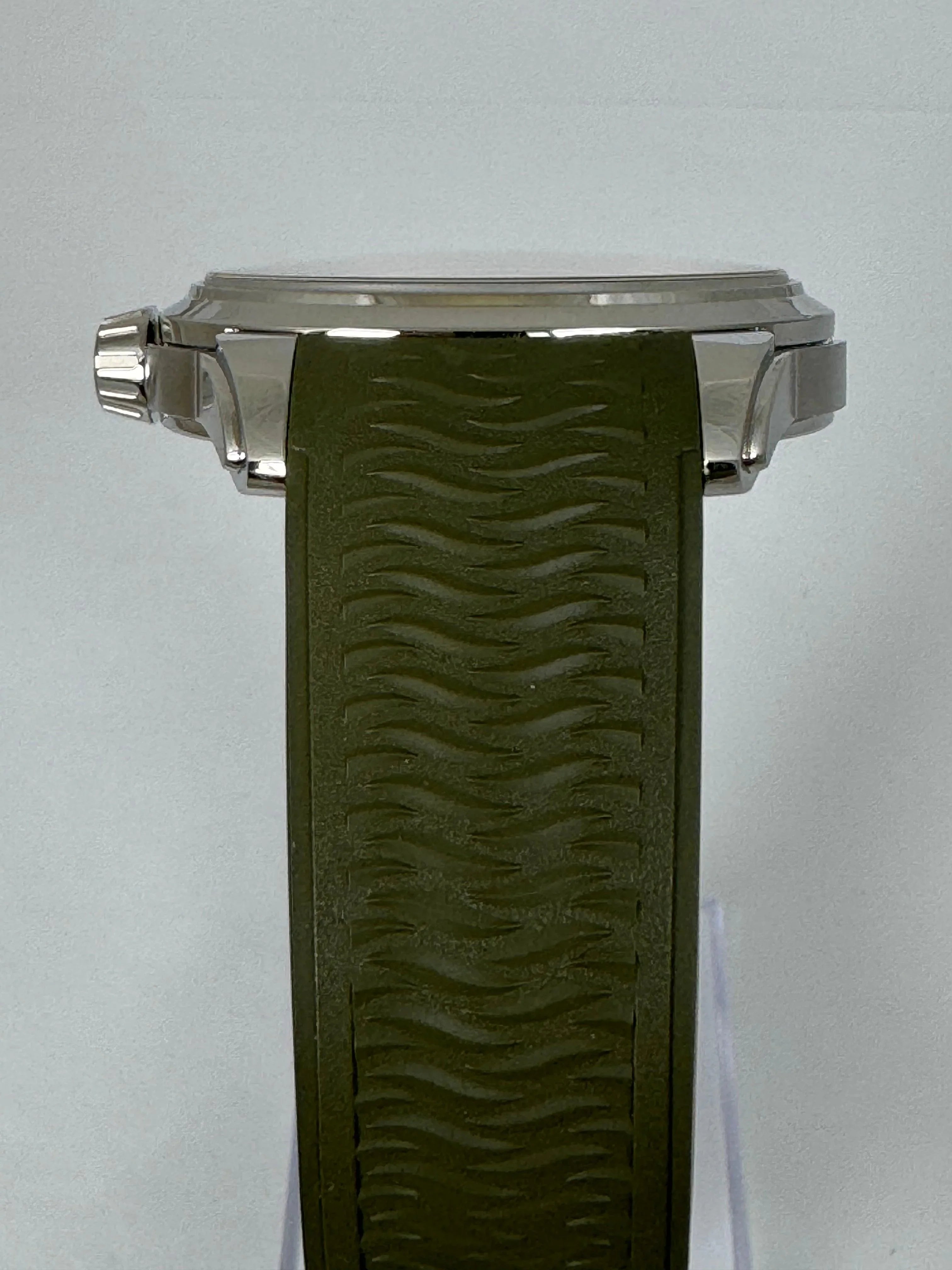 GRONEFELD 1969 DELTAWORKS SALMON DIAL OLIVE STRAP