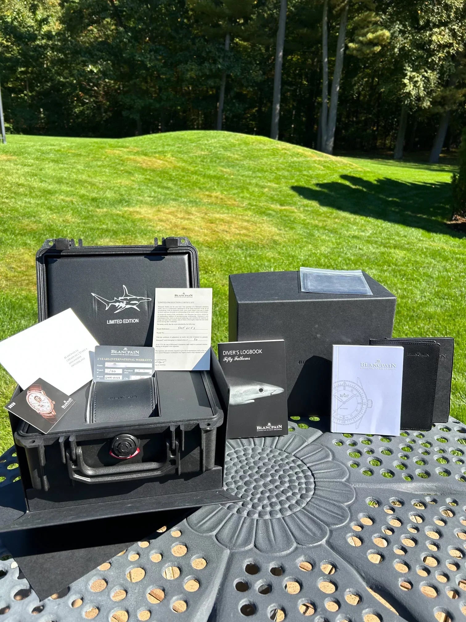 50-Made BNIB Blancpain Bathyscape Limited Edition Mokarran  ONLY EXAMPLE FOR SALE WORLDWIDE