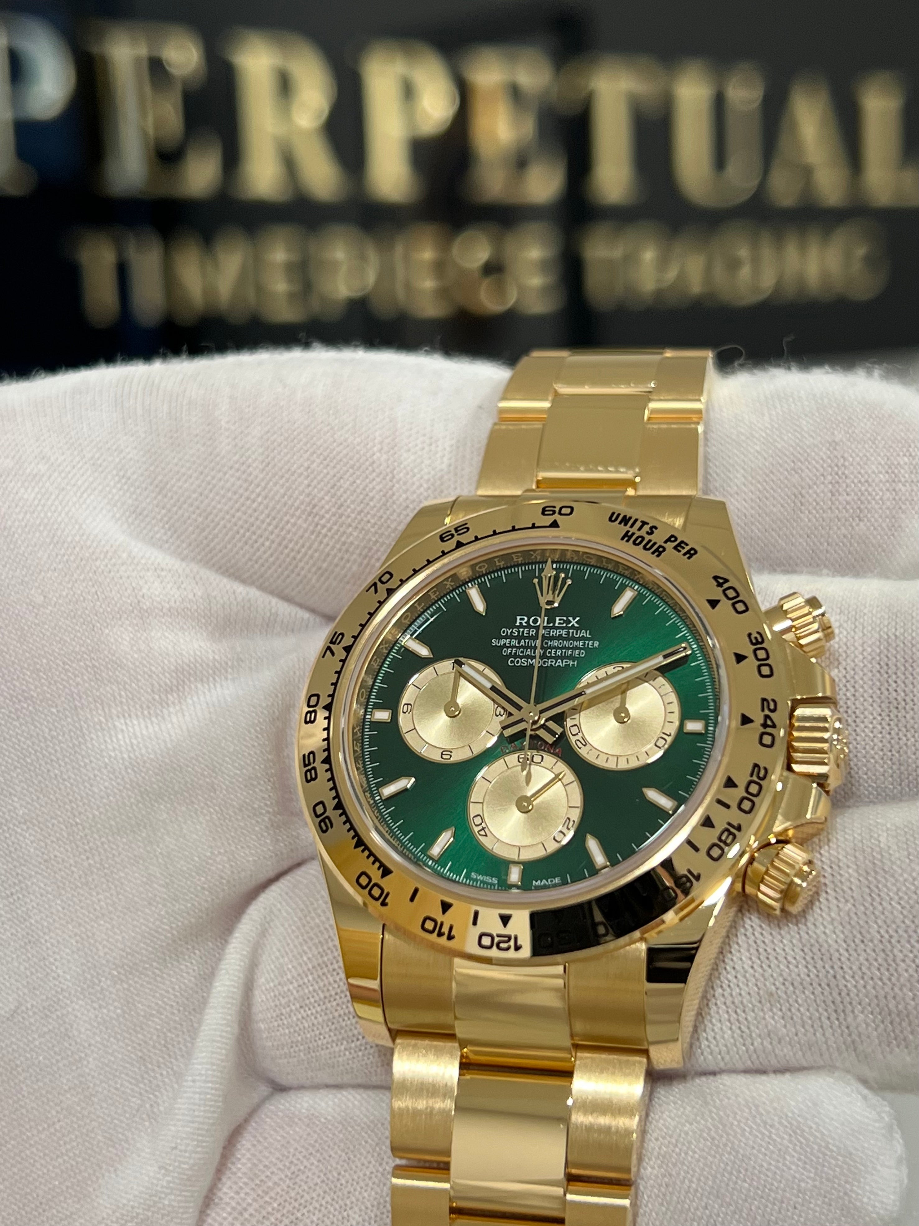 ROLEX DAYTONA GREEN DIAL JOHN MAYOR 126508