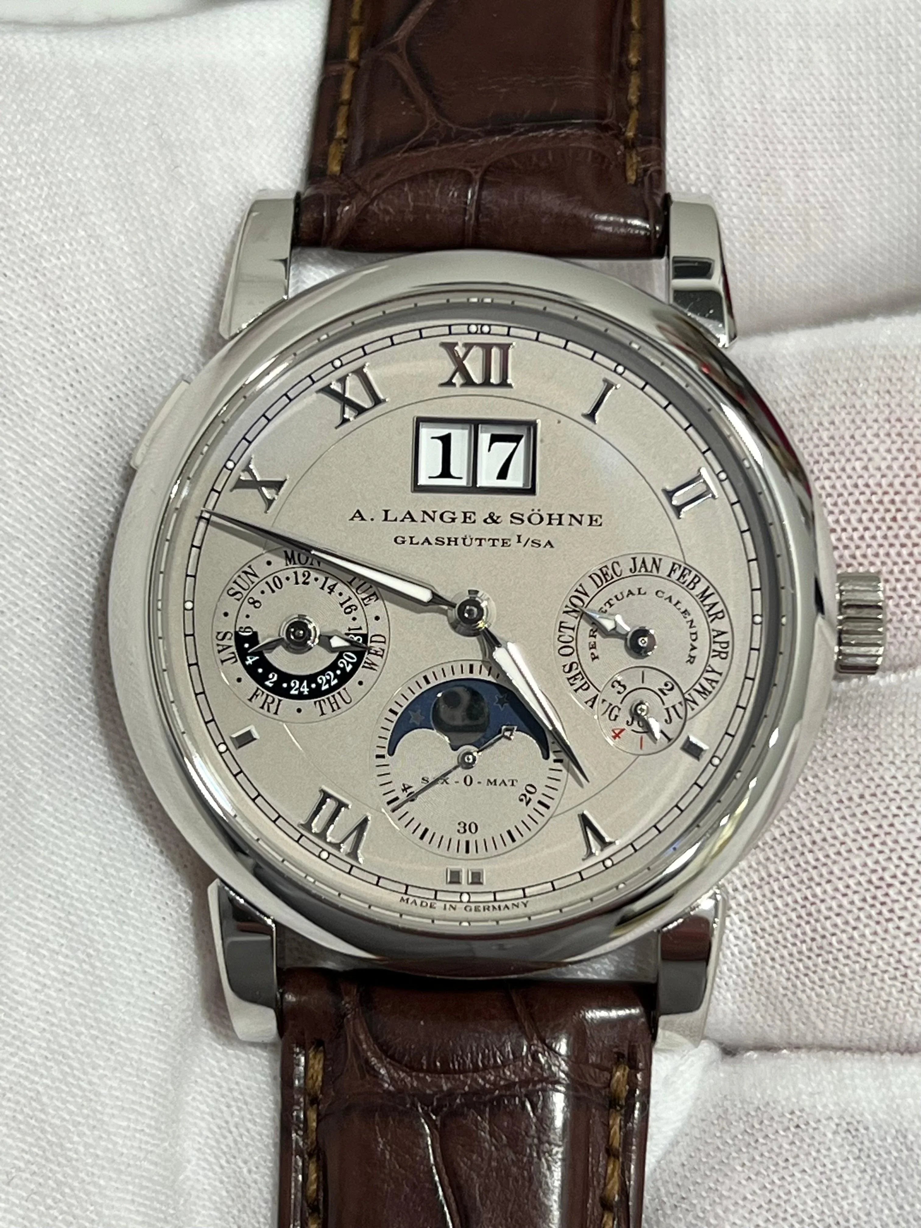 A. LANGE & SOHNE LANGEMATIK PERPETUAL CALENDAR PLATINUM 310.025