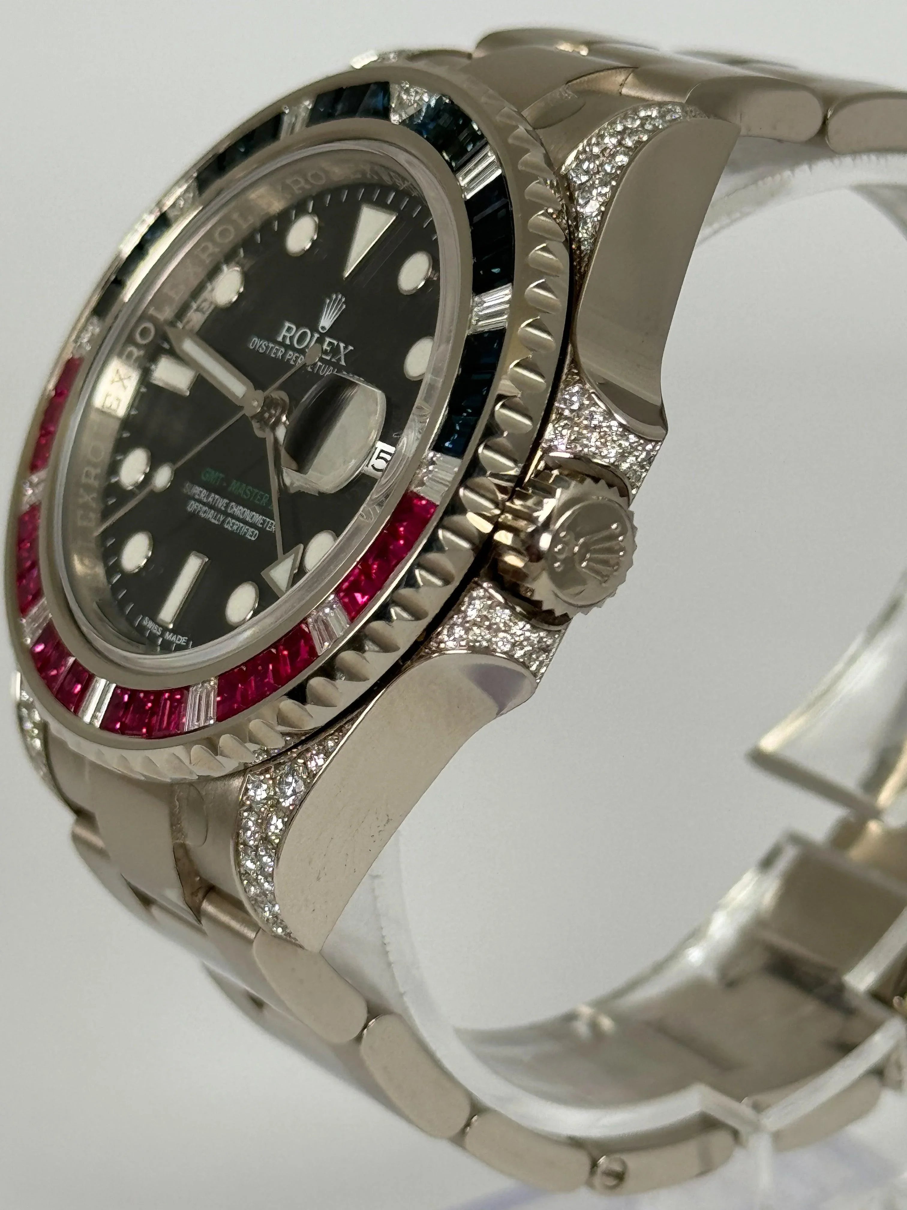 ROLEX GMT MASTER 2 FACTORY SET SARU BLACK DIAL 116759SARU