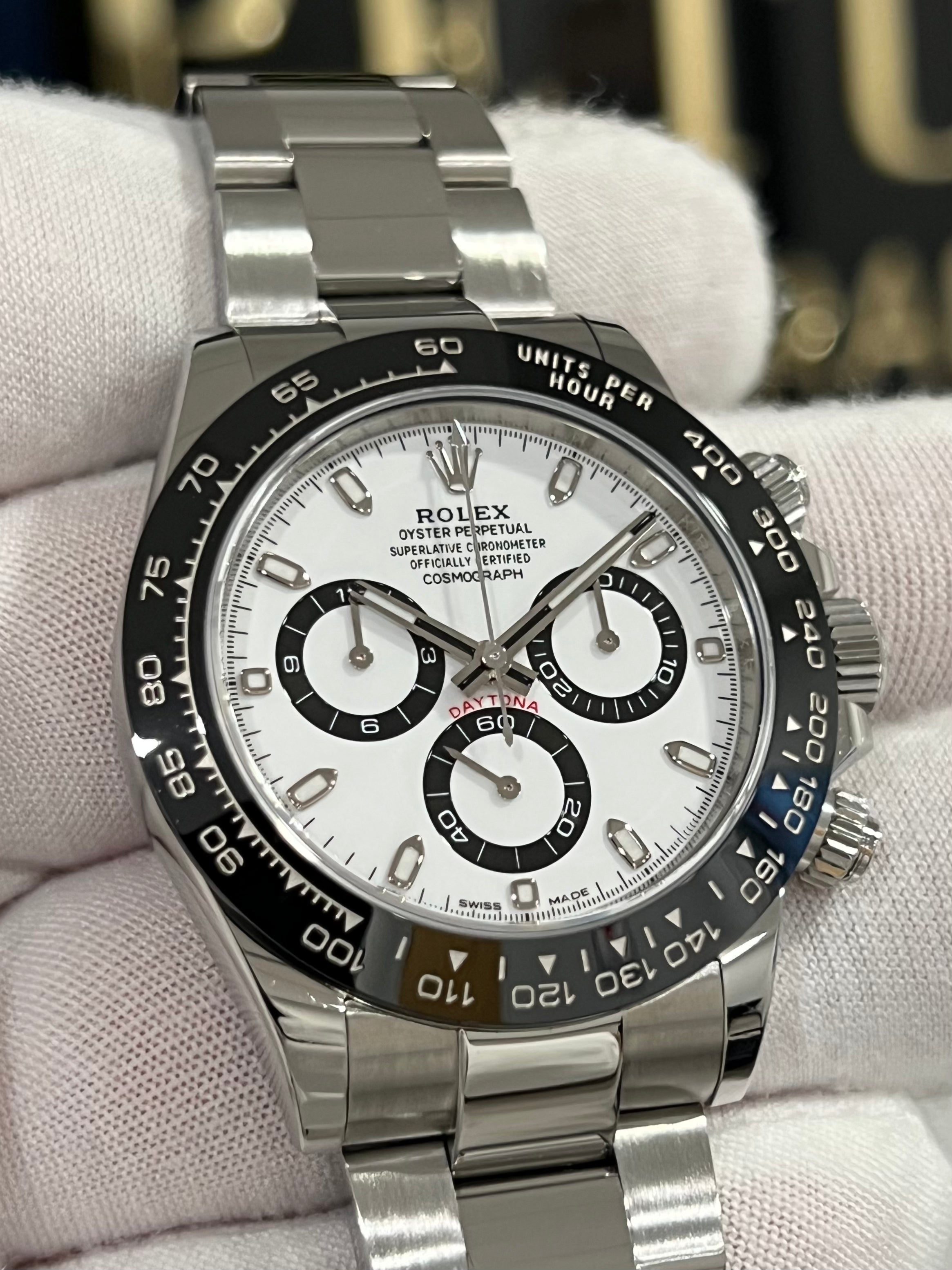 ROLEX DAYTONA WHITE DIAL PANDA 116500LN