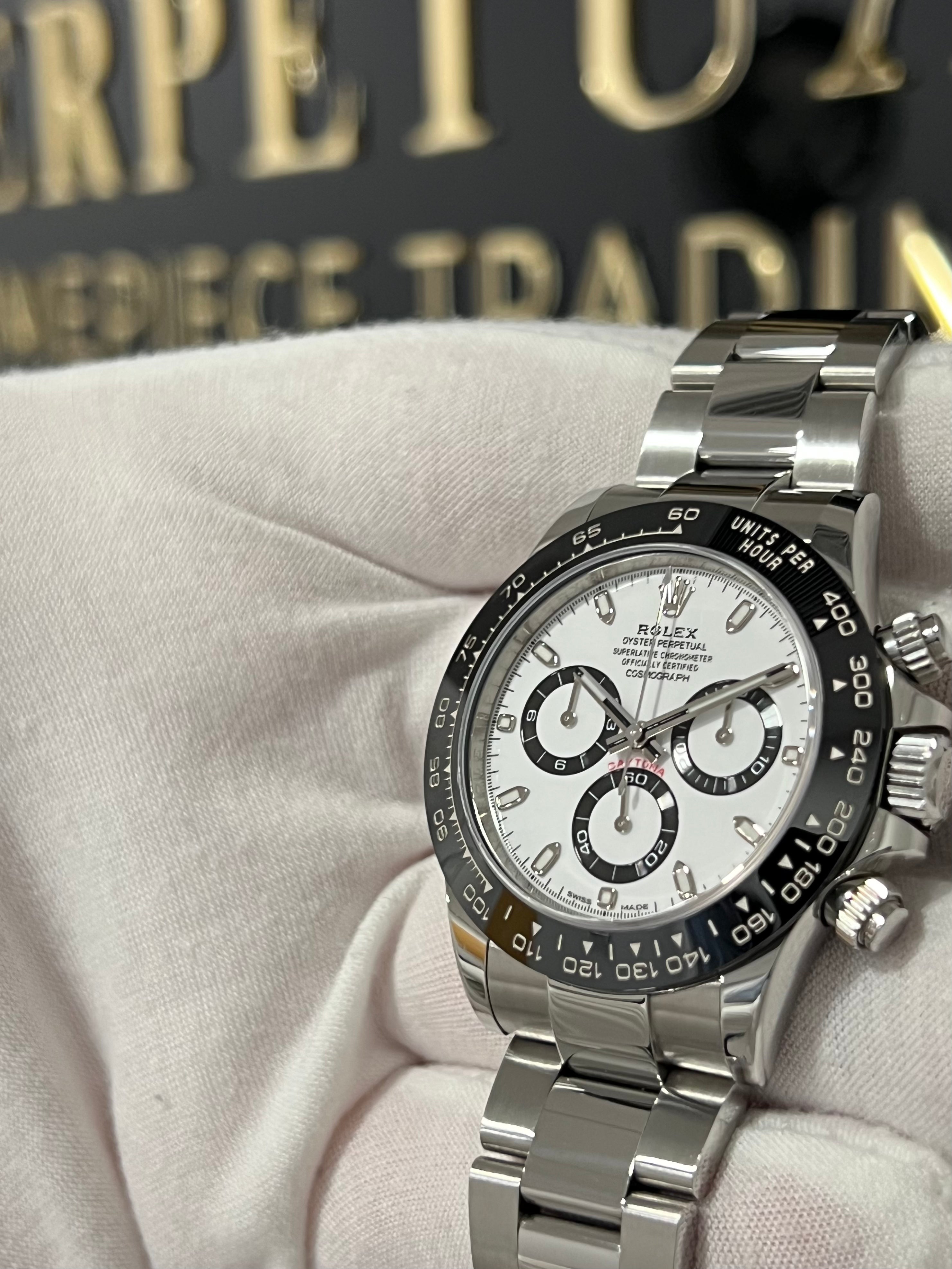 ROLEX DAYTONA WHITE DIAL PANDA 116500LN