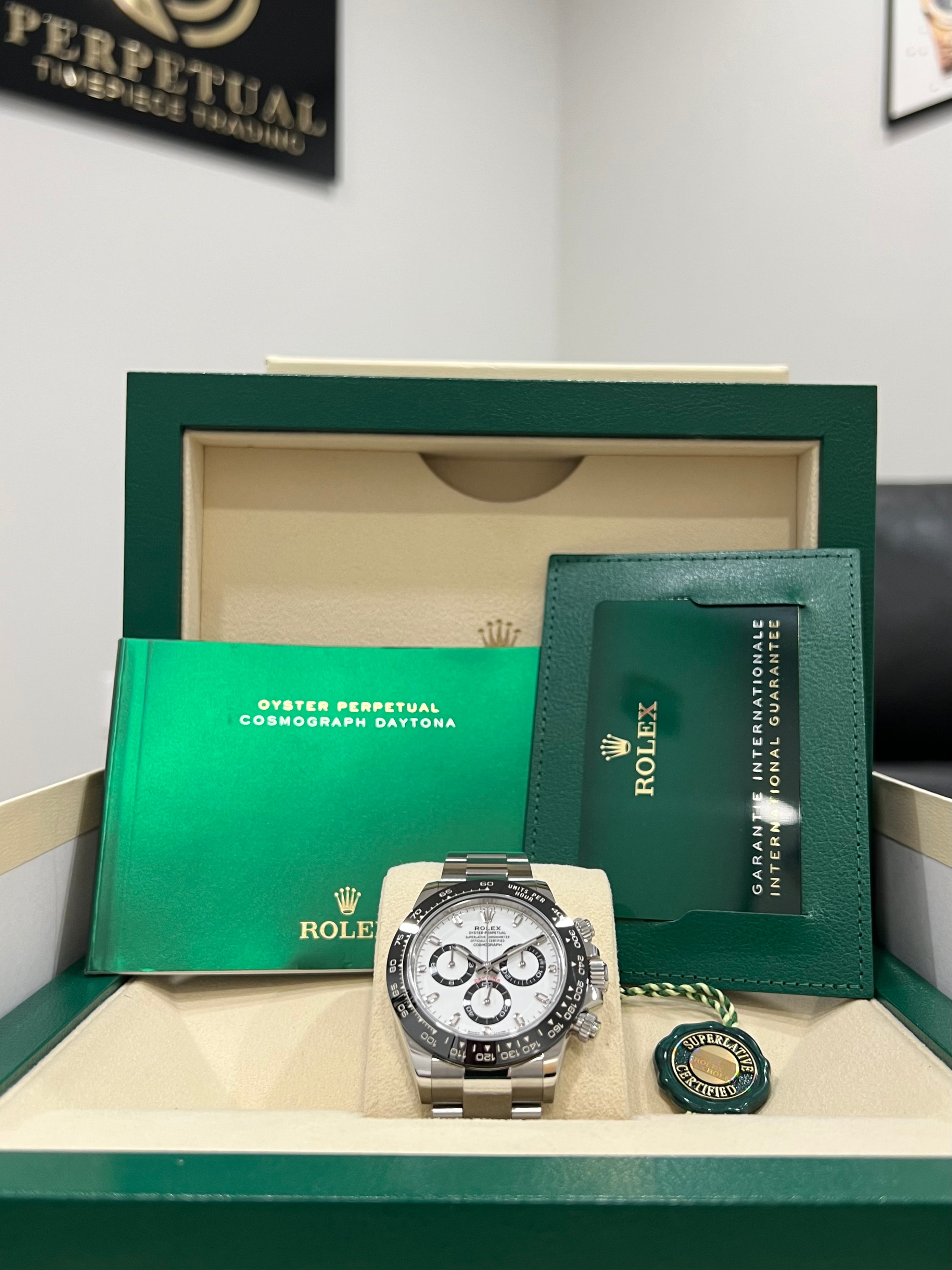 ROLEX DAYTONA WHITE DIAL PANDA 116500LN