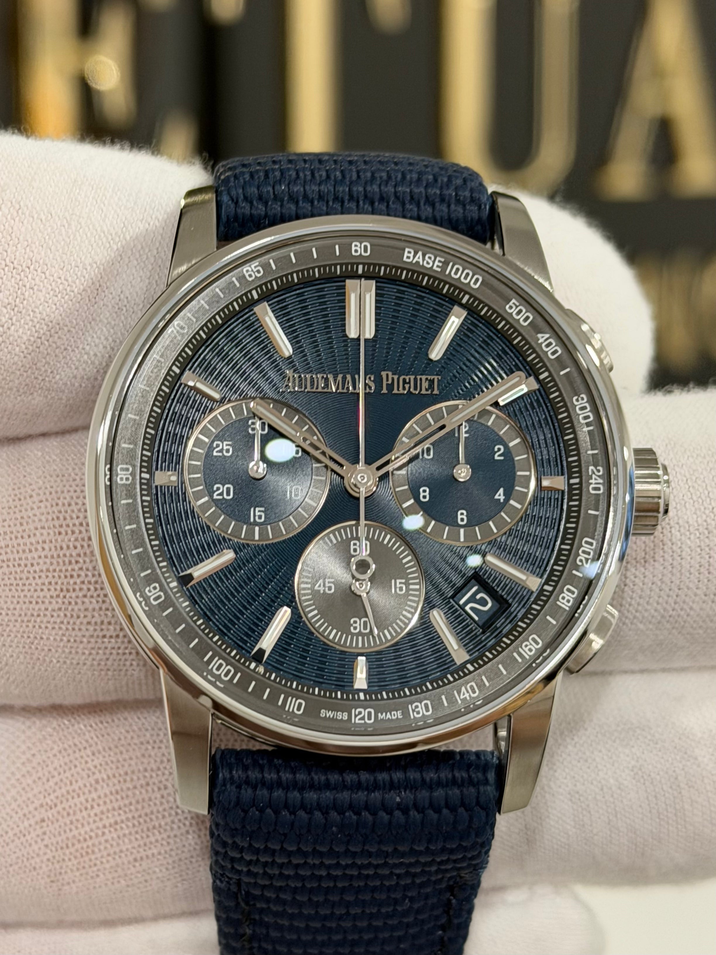 AUDEMARS PIGUET CODE 11.59 BLUE CHRONOGRAPH 26393ST