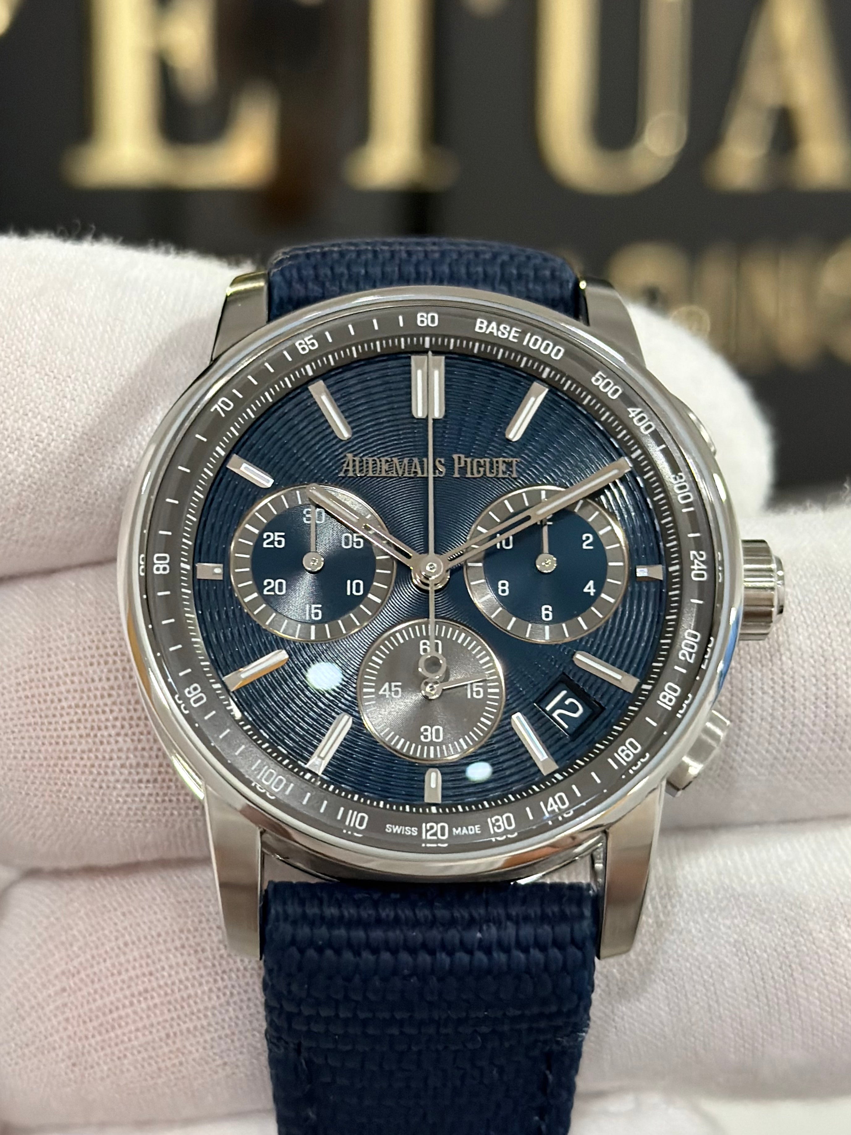 AUDEMARS PIGUET CODE 11.59 BLUE CHRONOGRAPH 26393ST
