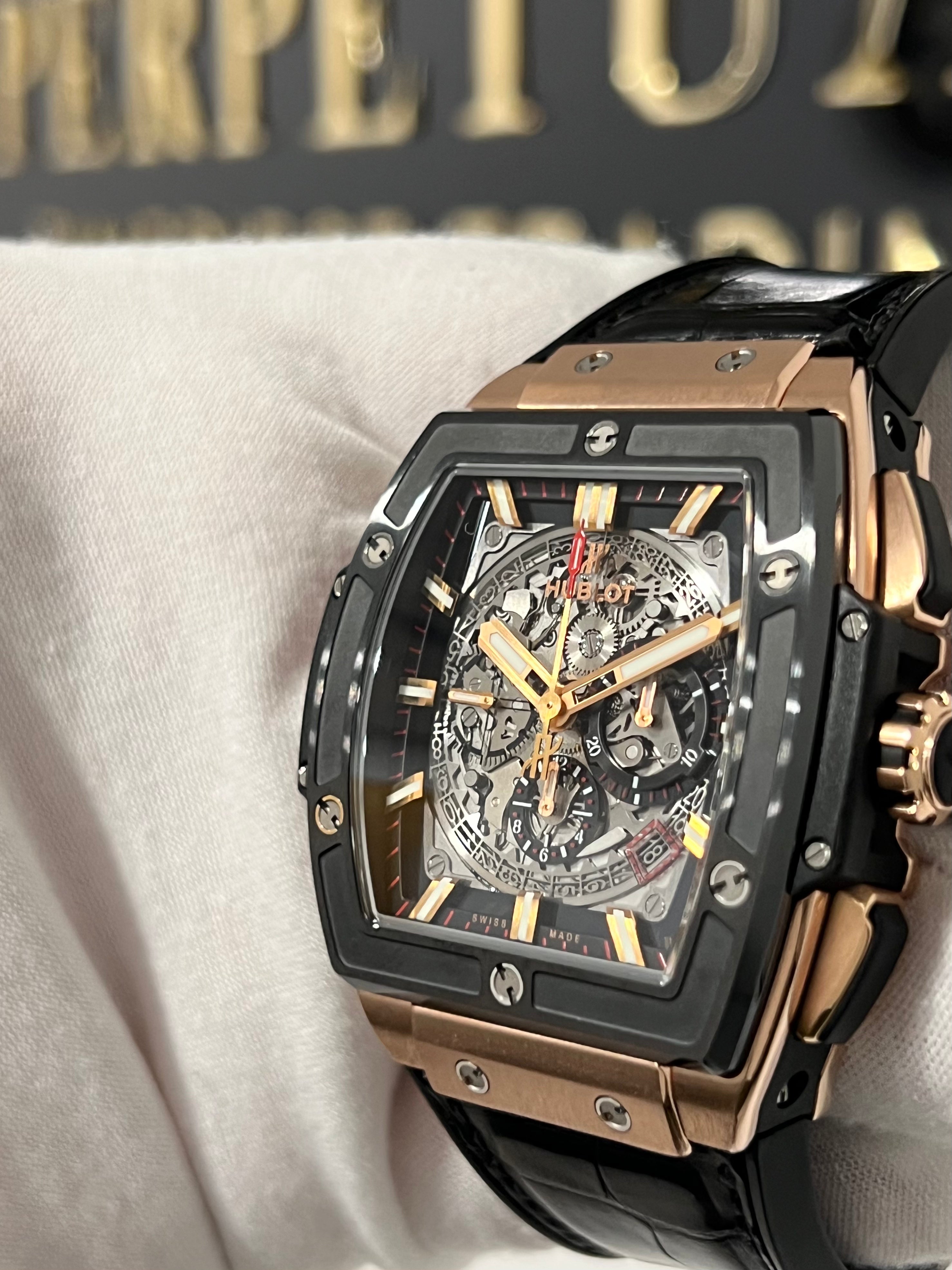 HUBLOT SPIRIT OF BIG BANG ROSE GOLD CERAMIC 601.OM.0183.LR